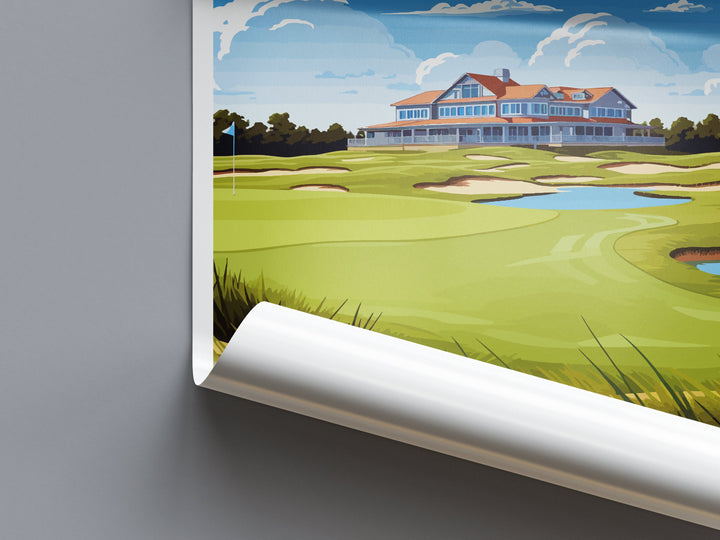Kiawah Island Golf Club Travel Print Wall Art Kiawah Island Golf Club Wall Hanging Home Décor Kiawah Island Art Gift Art Lovers Golf Art