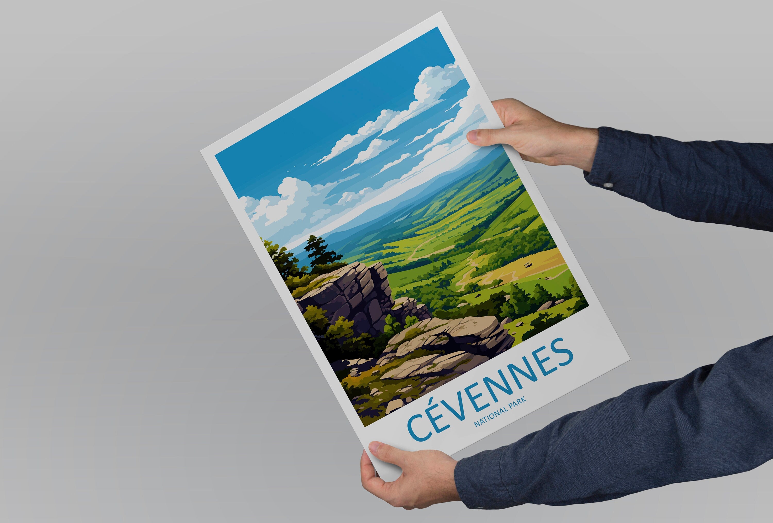 Cévennes National Park Travel Print