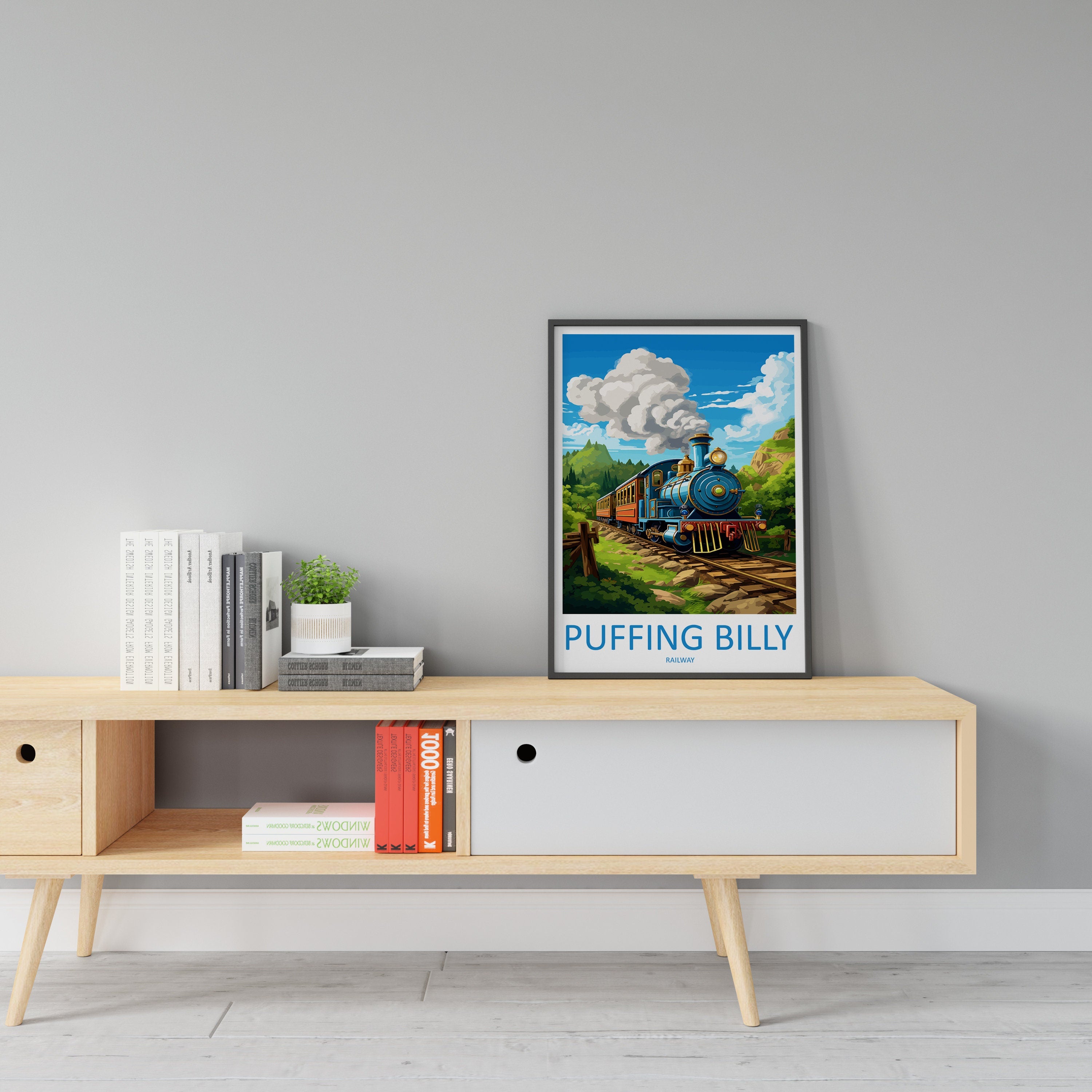 Puffing Billy Railway Travel Print Wall Art Puffing Billy Railway Wall Hanging Home Décor Puffing Billy Railway Gift Art Lovers