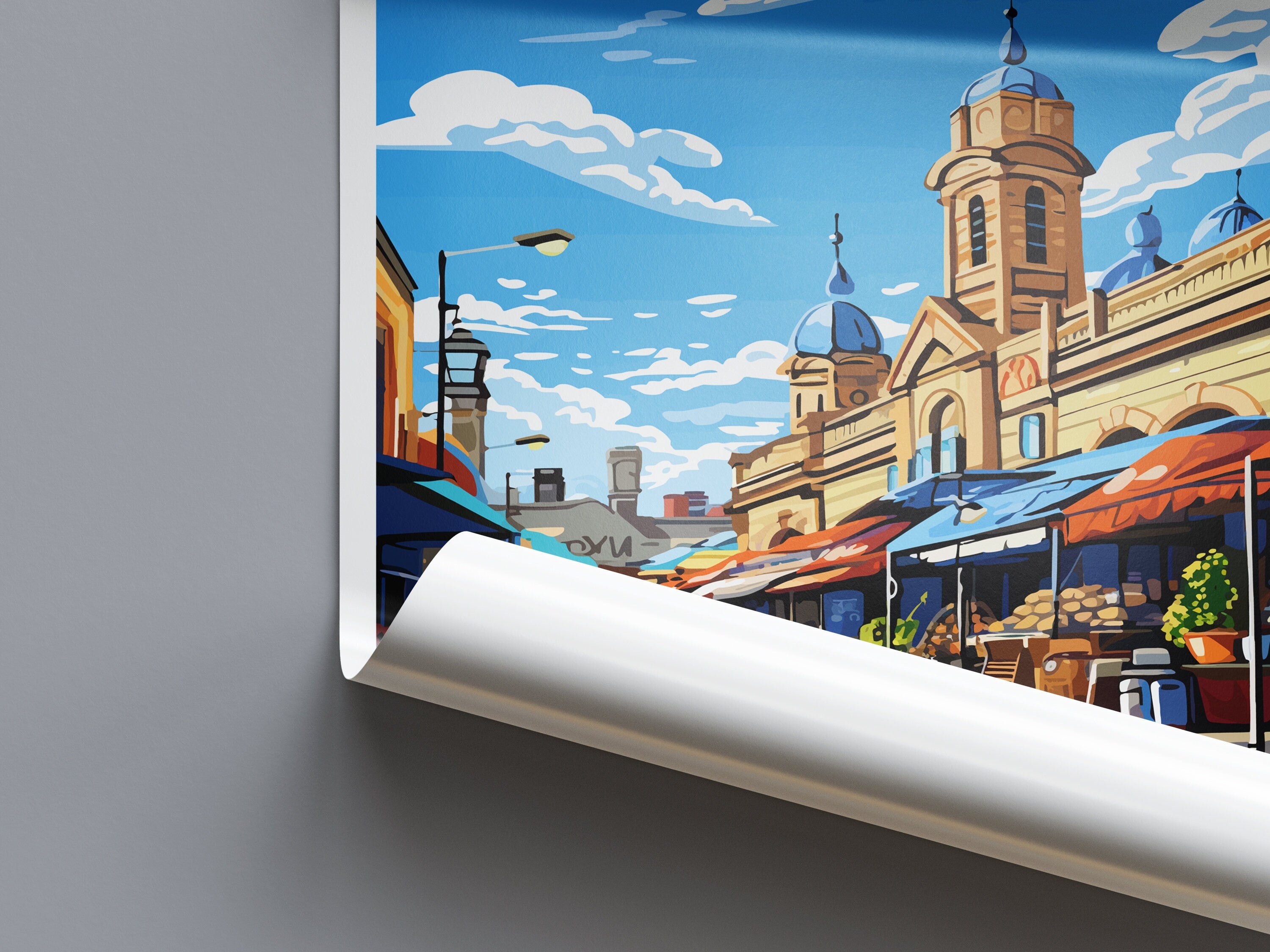 Queen Victoria Market Travel Print