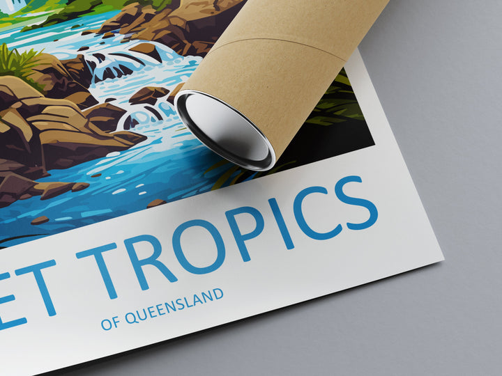 Wet Tropics Of Queensland Travel Print Wall Art Wet Tropics Of Queensland Wall Hanging Home Décor Wet Tropics Of Queensland Gift Art Lovers