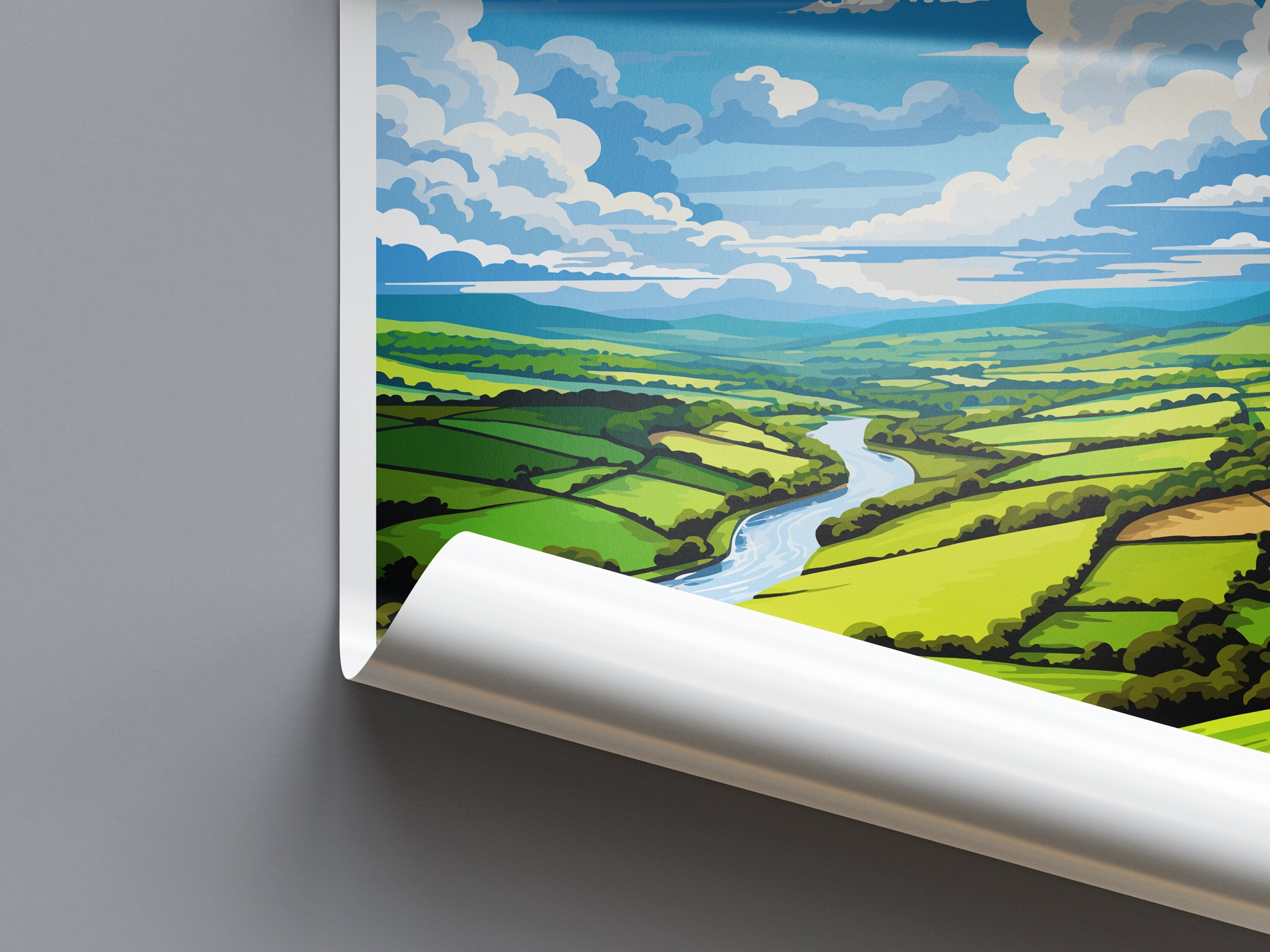 Wye Valley Travel Print