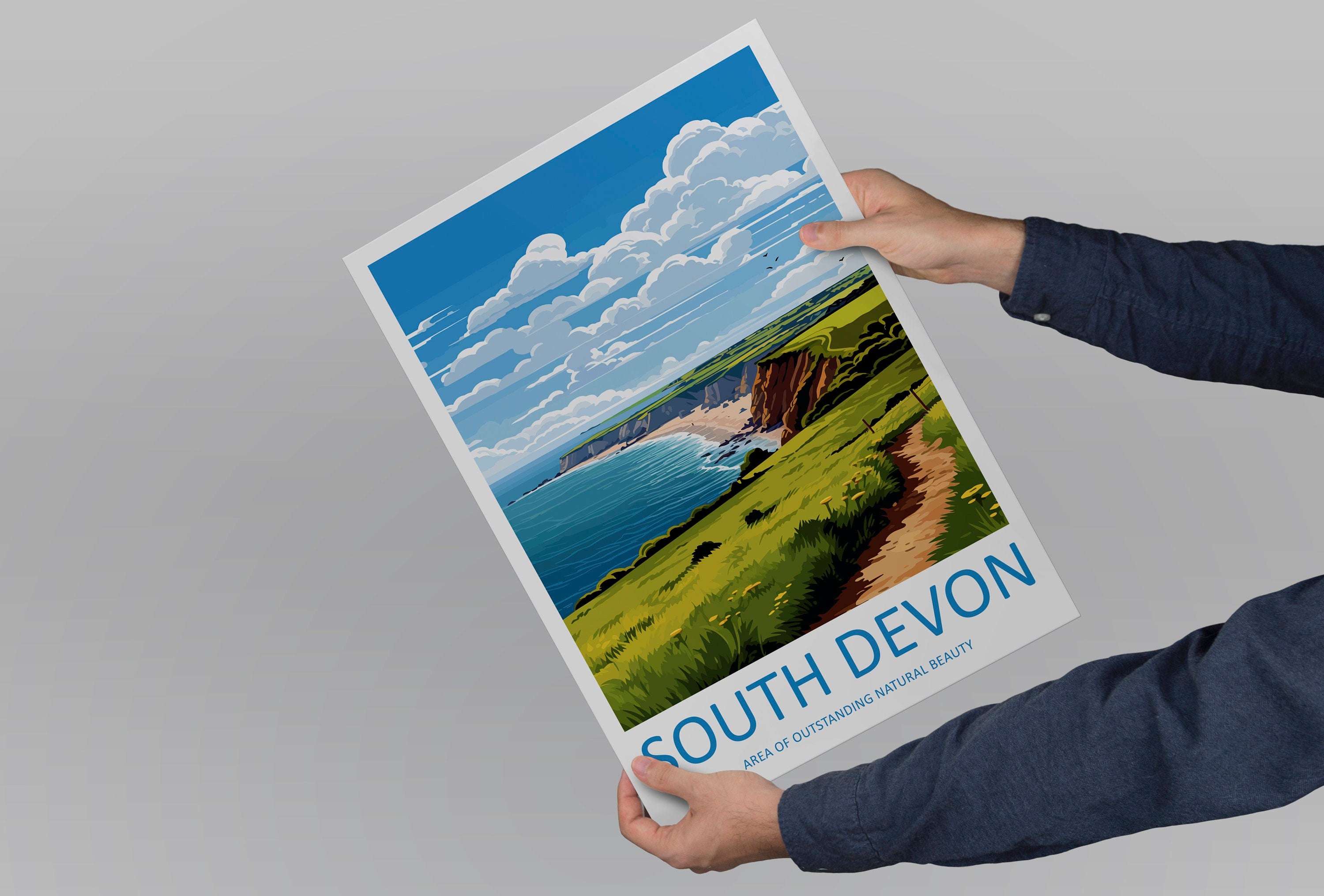 South Devon Travel Print