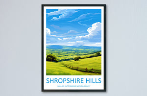 Shropshire Hills Travel Print