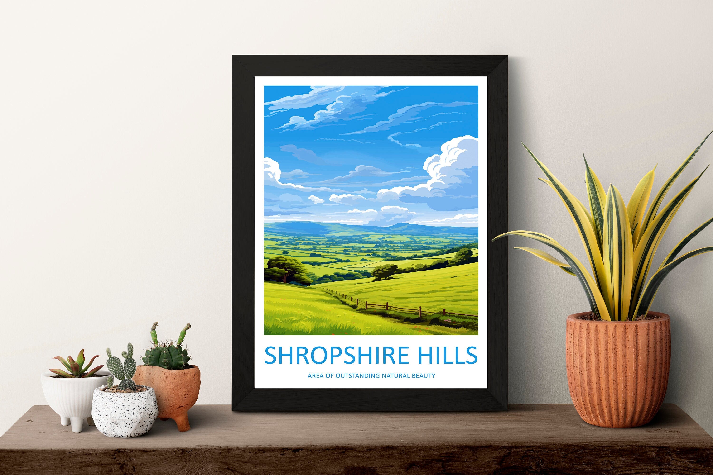 Shropshire Hills Travel Print