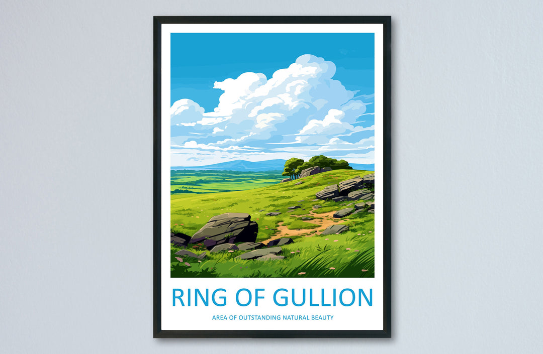 Ring Of Gullion Travel Print Wall Art Ring Of Gullion Wall Hanging Home Decor Ring Of Gullion Gift Art Lovers Wall Art AONB Wall Print