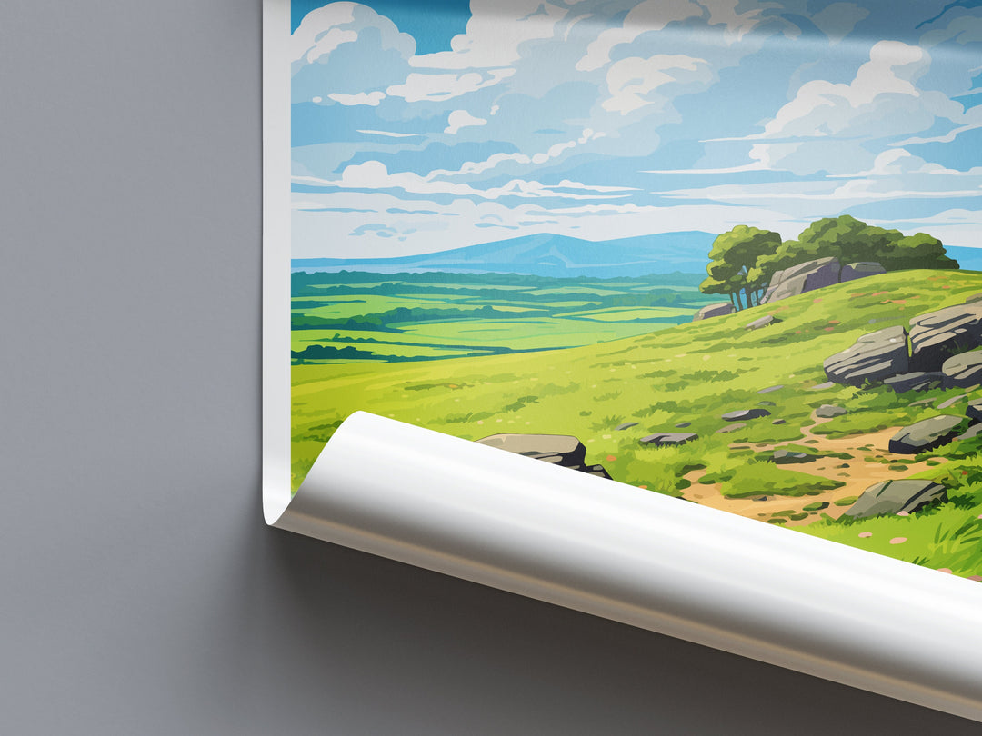 Ring Of Gullion Travel Print Wall Art Ring Of Gullion Wall Hanging Home Decor Ring Of Gullion Gift Art Lovers Wall Art AONB Wall Print