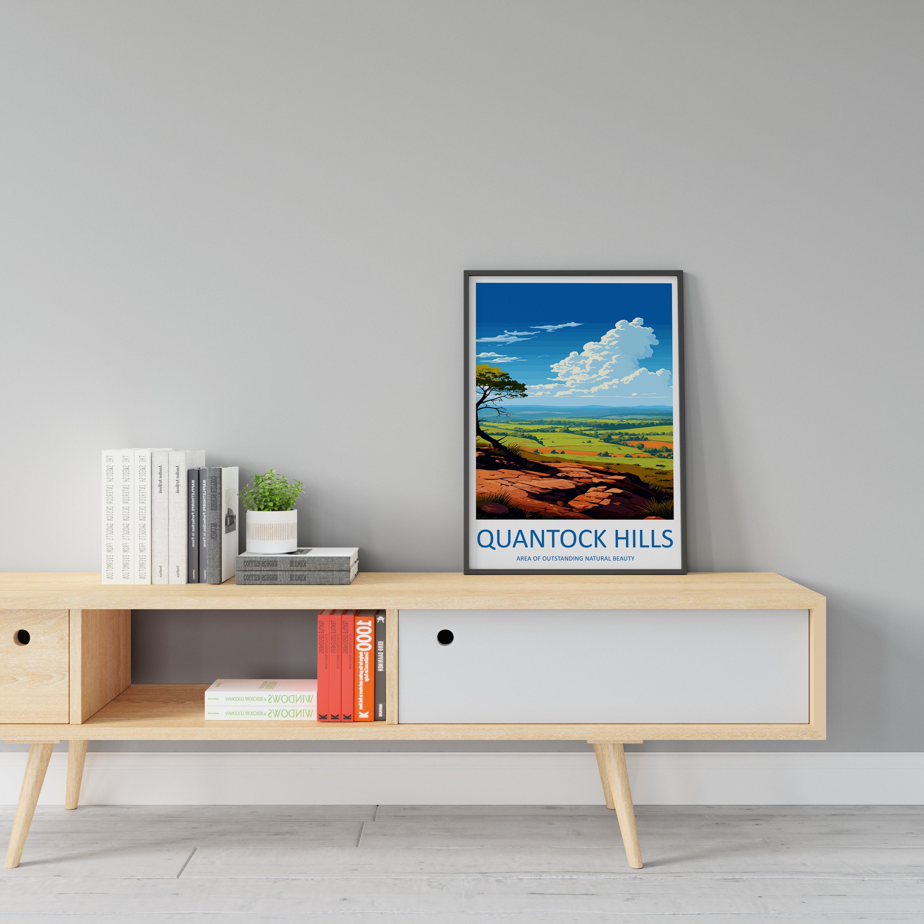 Quantock Hills Travel Print