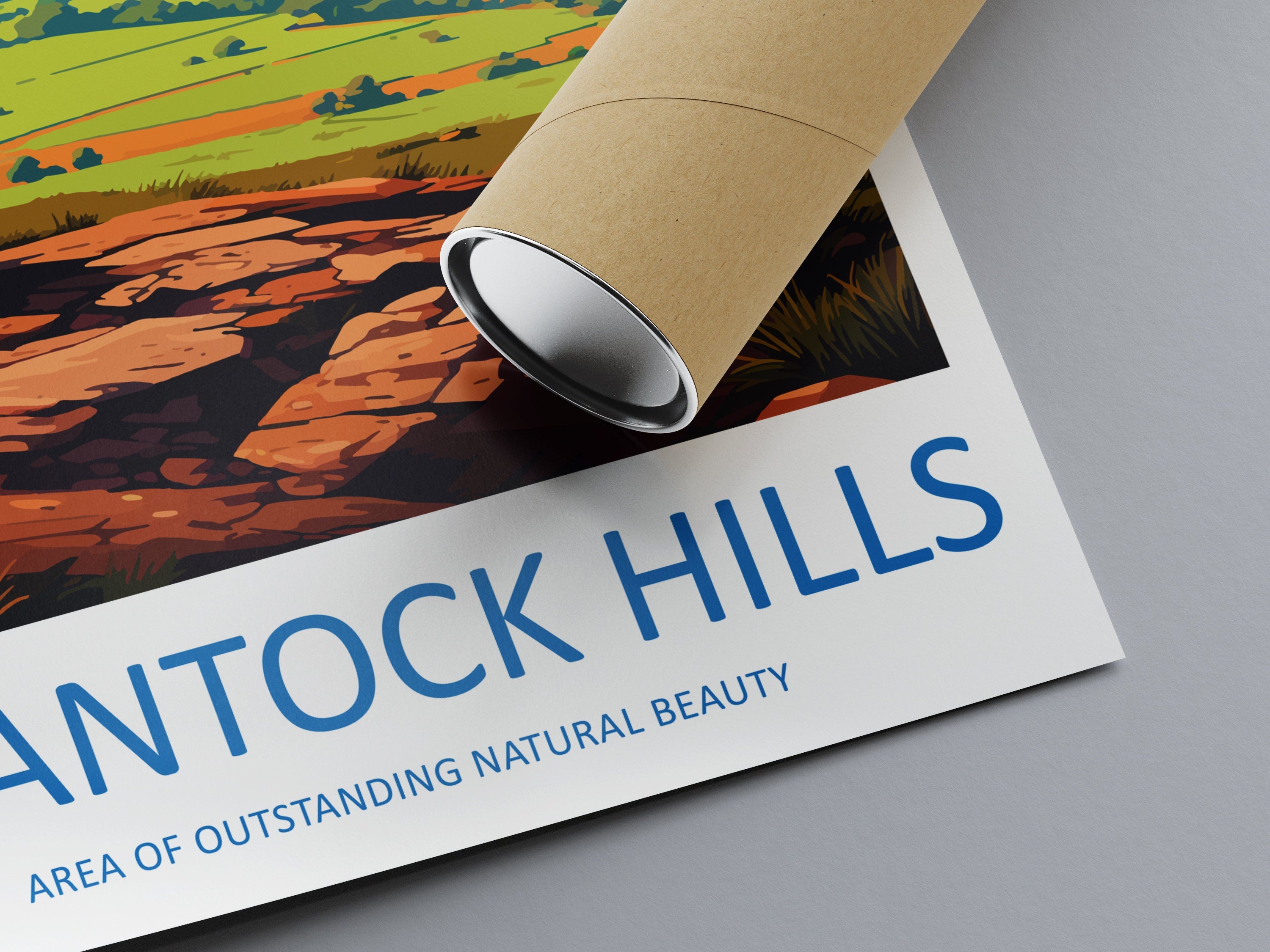 Quantock Hills Travel Print