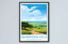 Quantock Hills Travel Print