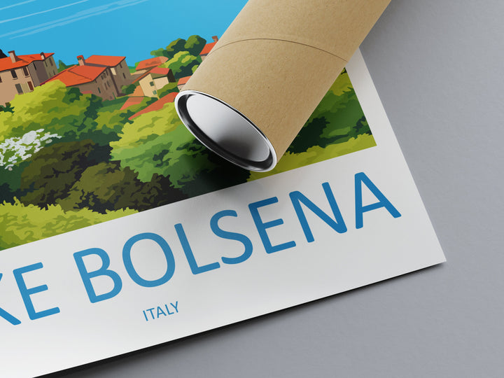Lake Bolsena Travel Print Wall Art Lake Bolsena Italy Wall Hanging Home Decor Lake Bolsena Gift Art Lovers Wall Art Print Italy