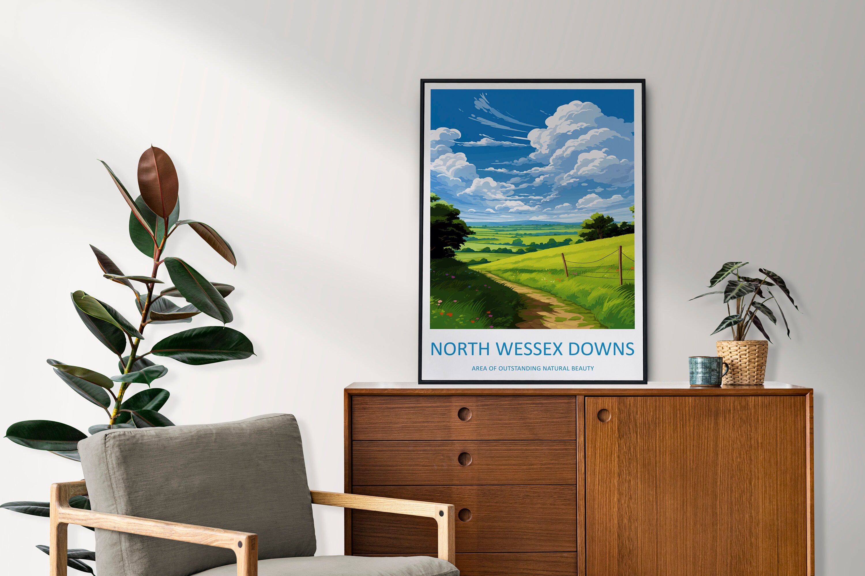 North Wessex Downs Travel Print