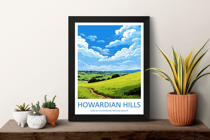 Howardian Hills Travel Print Wall Art Howardian Hills Wall Hanging Home Decor Howardian Hills Gift Art Lovers Wall Art AONB Print