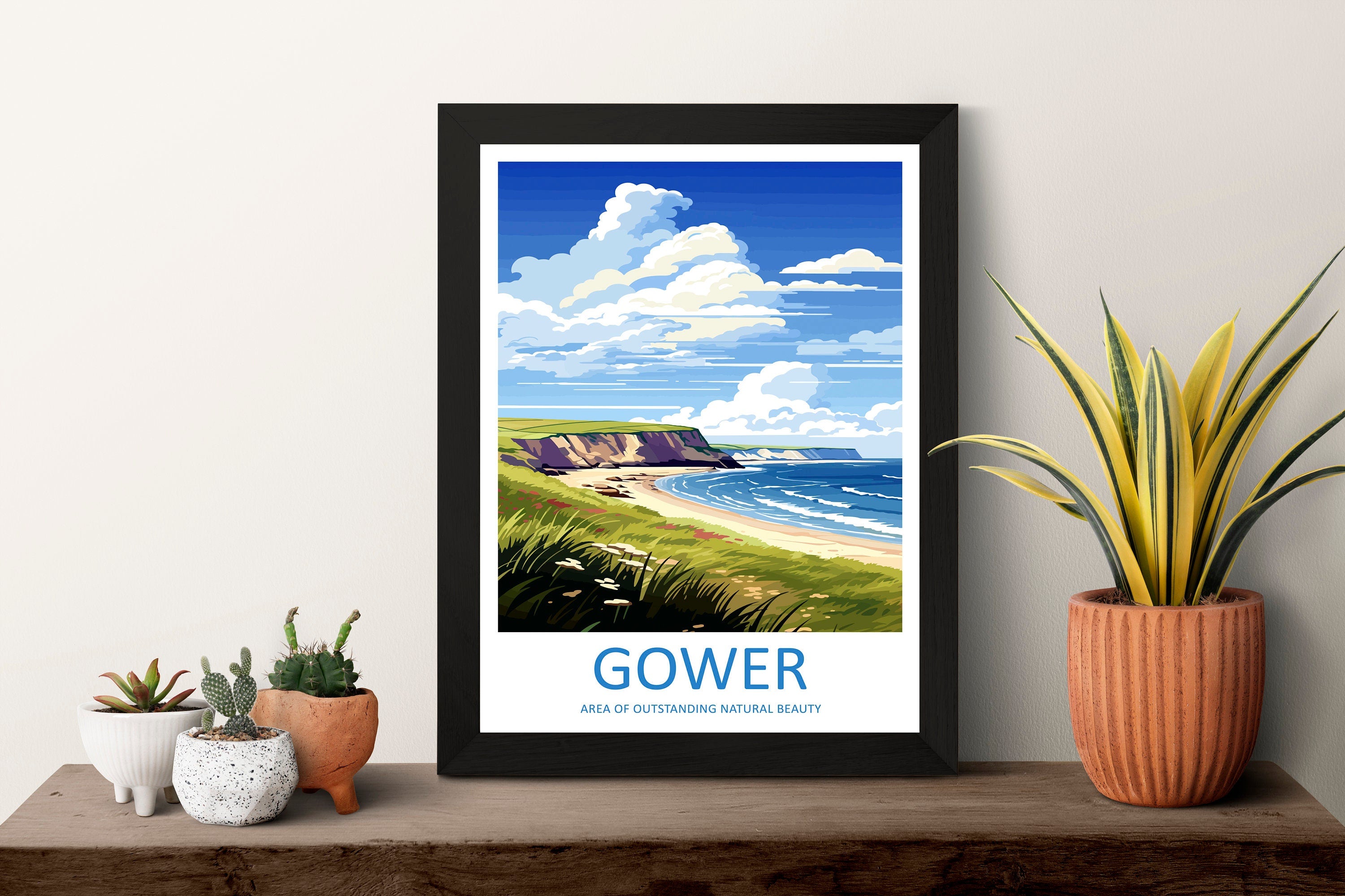 Gower Peninsula Travel Print