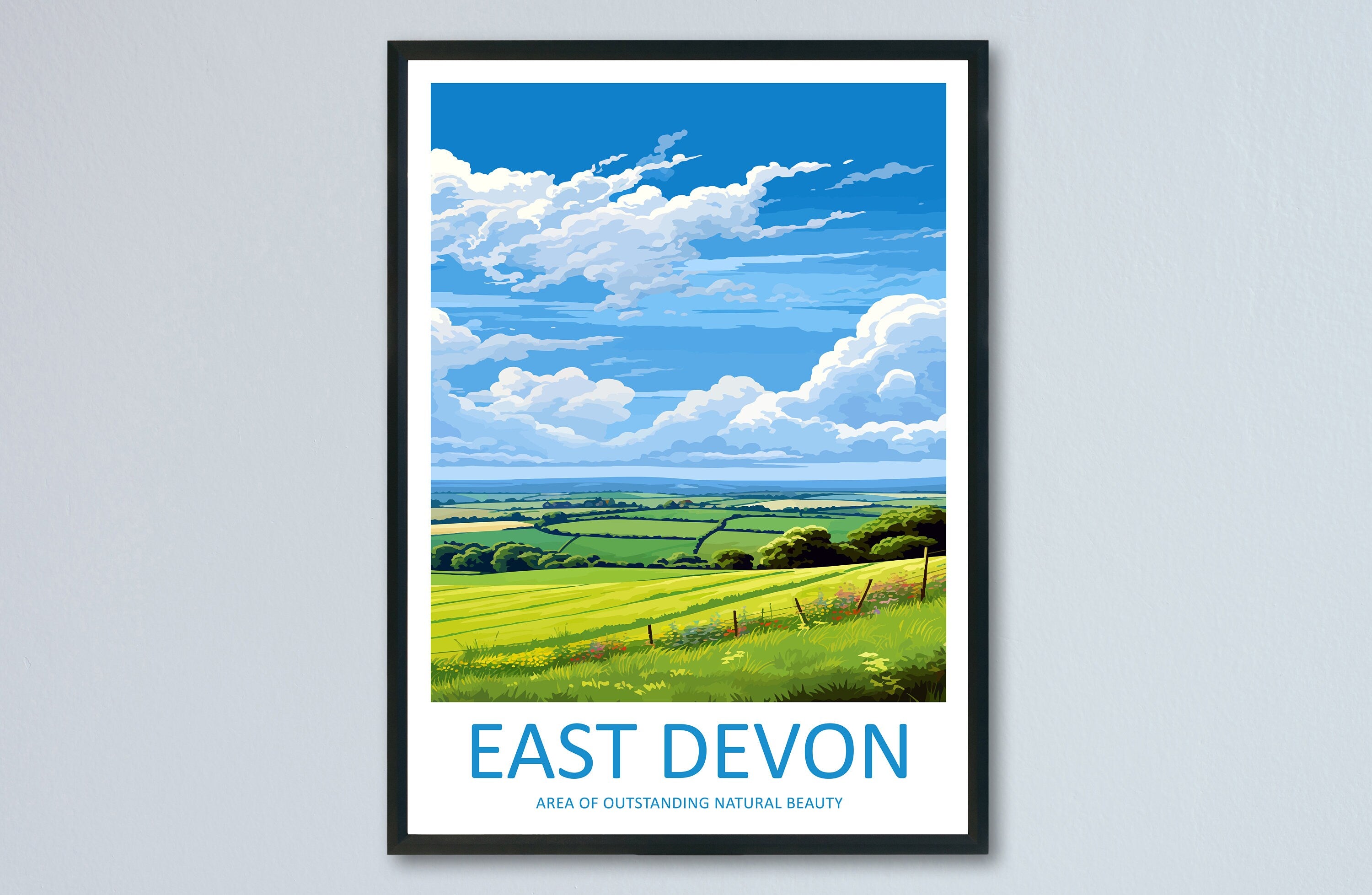 East Devon Travel Print