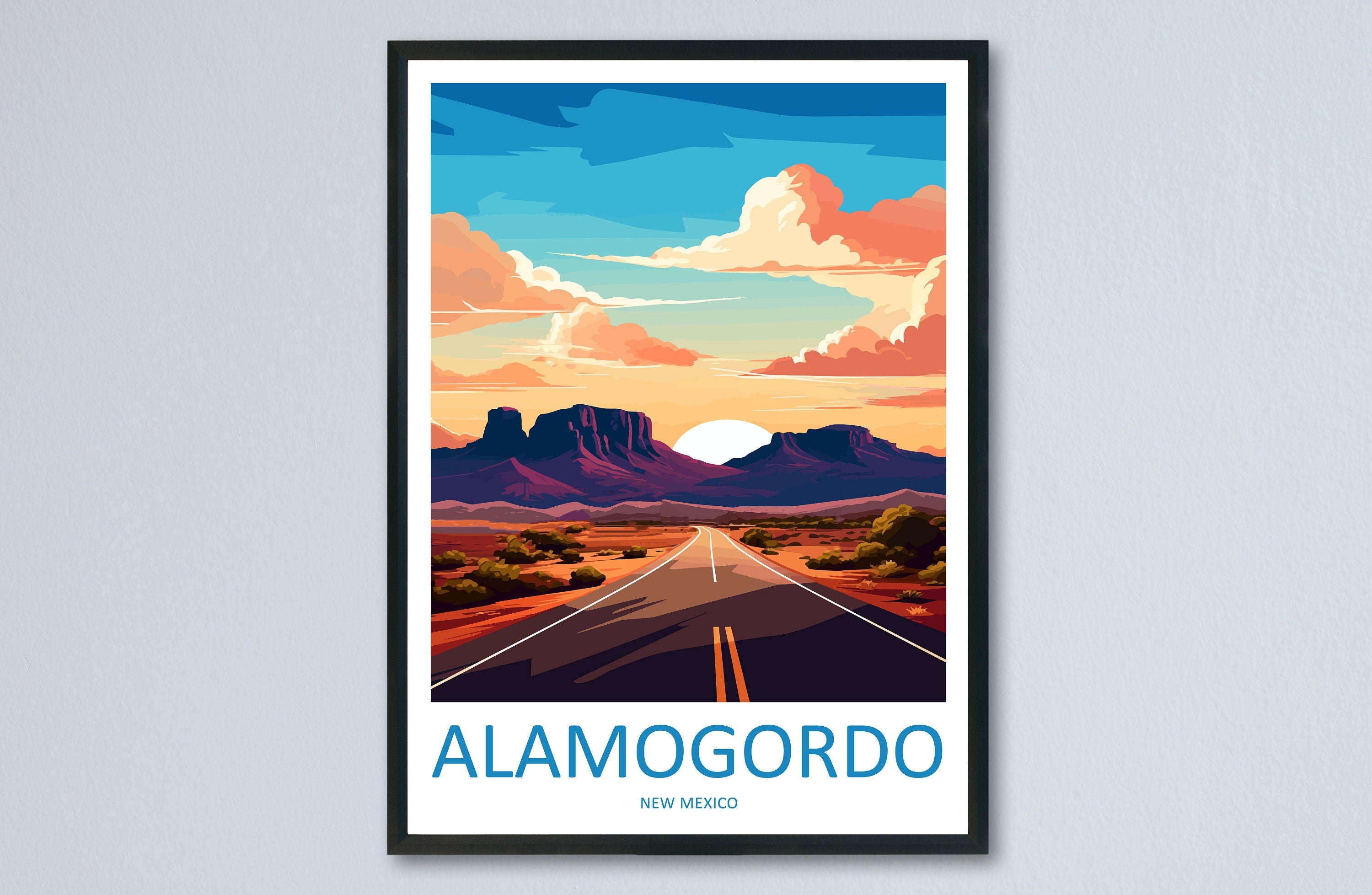 Alamogordo, New Mexico Travel Print