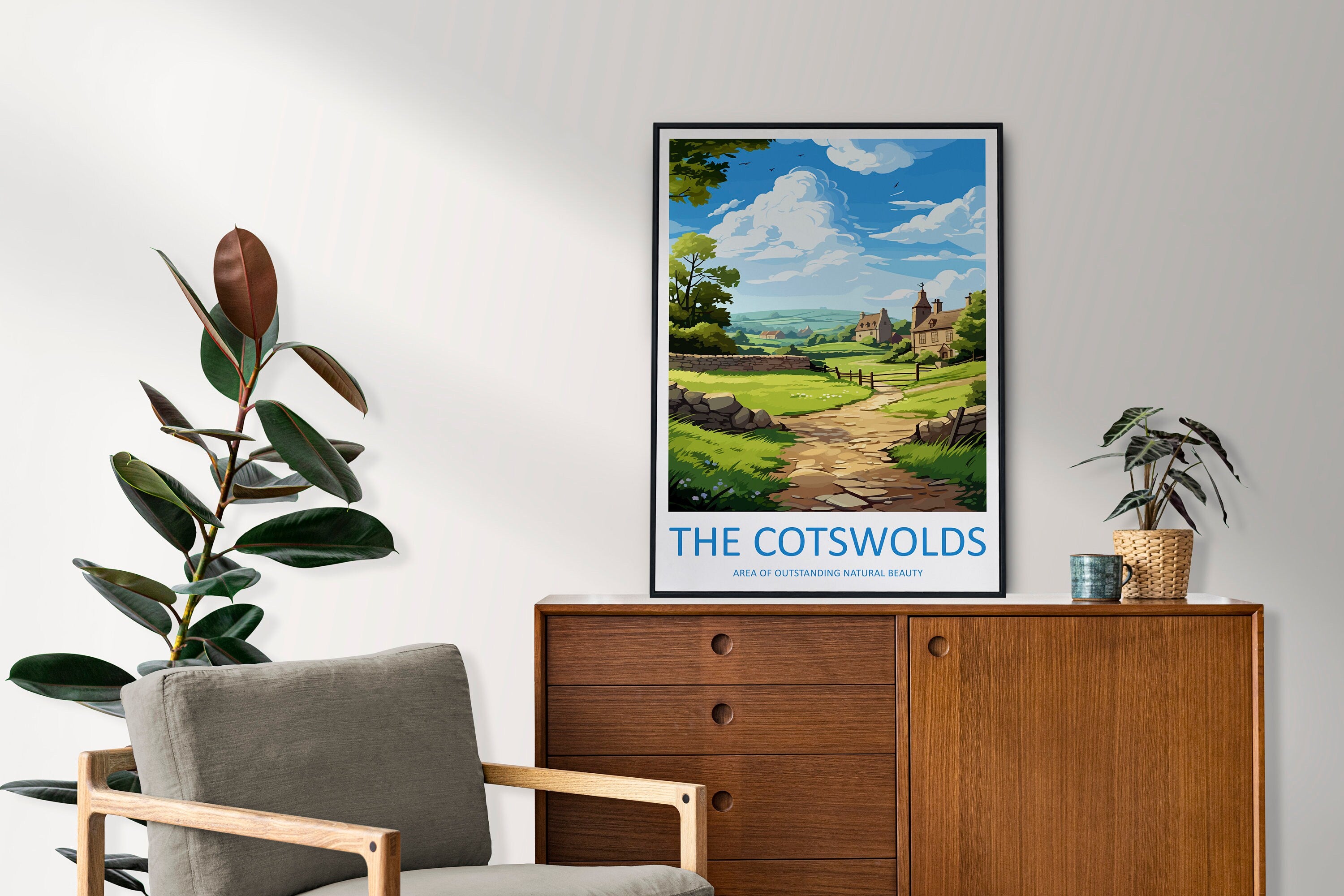 Cotswolds Travel Print