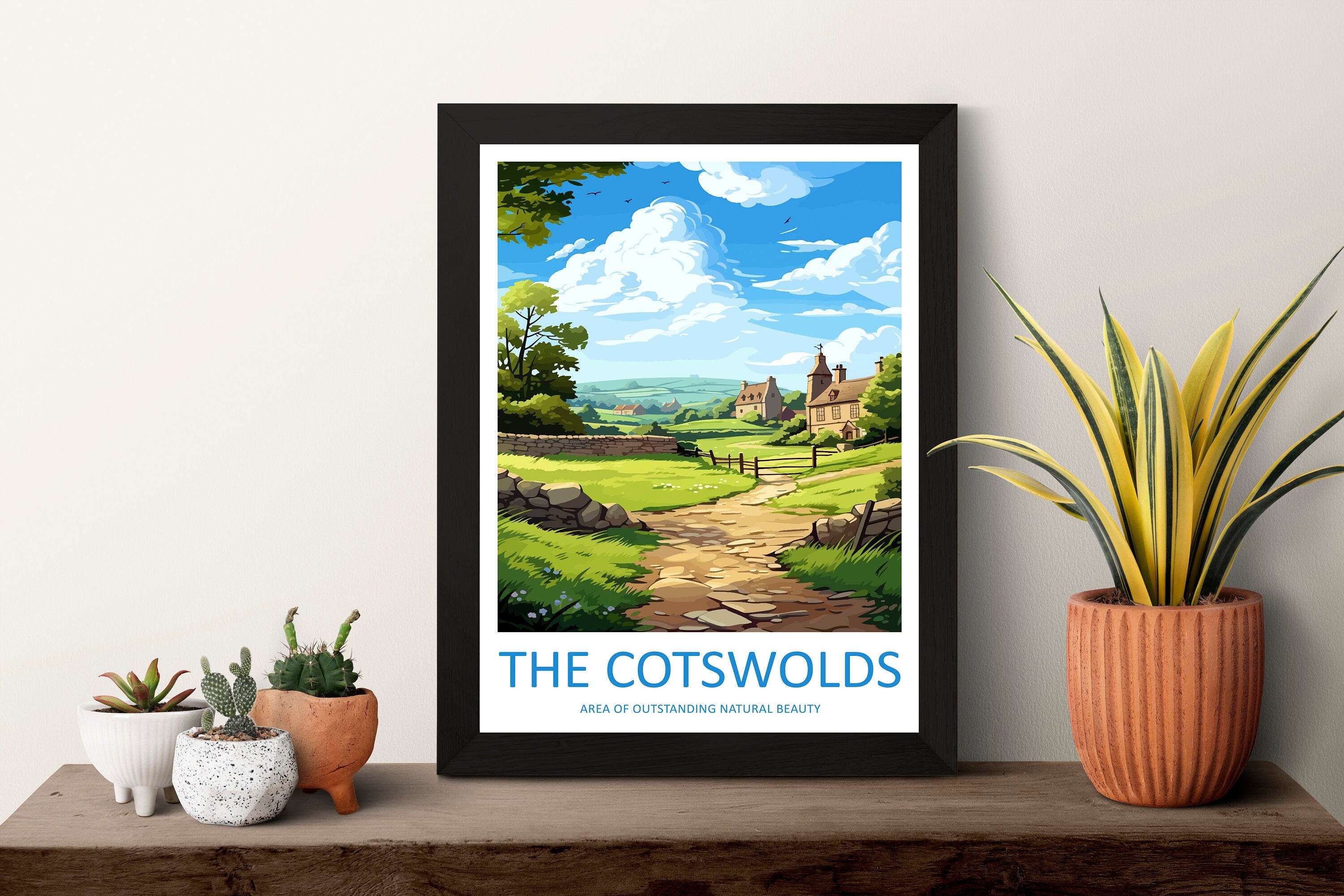 Cotswolds Travel Print