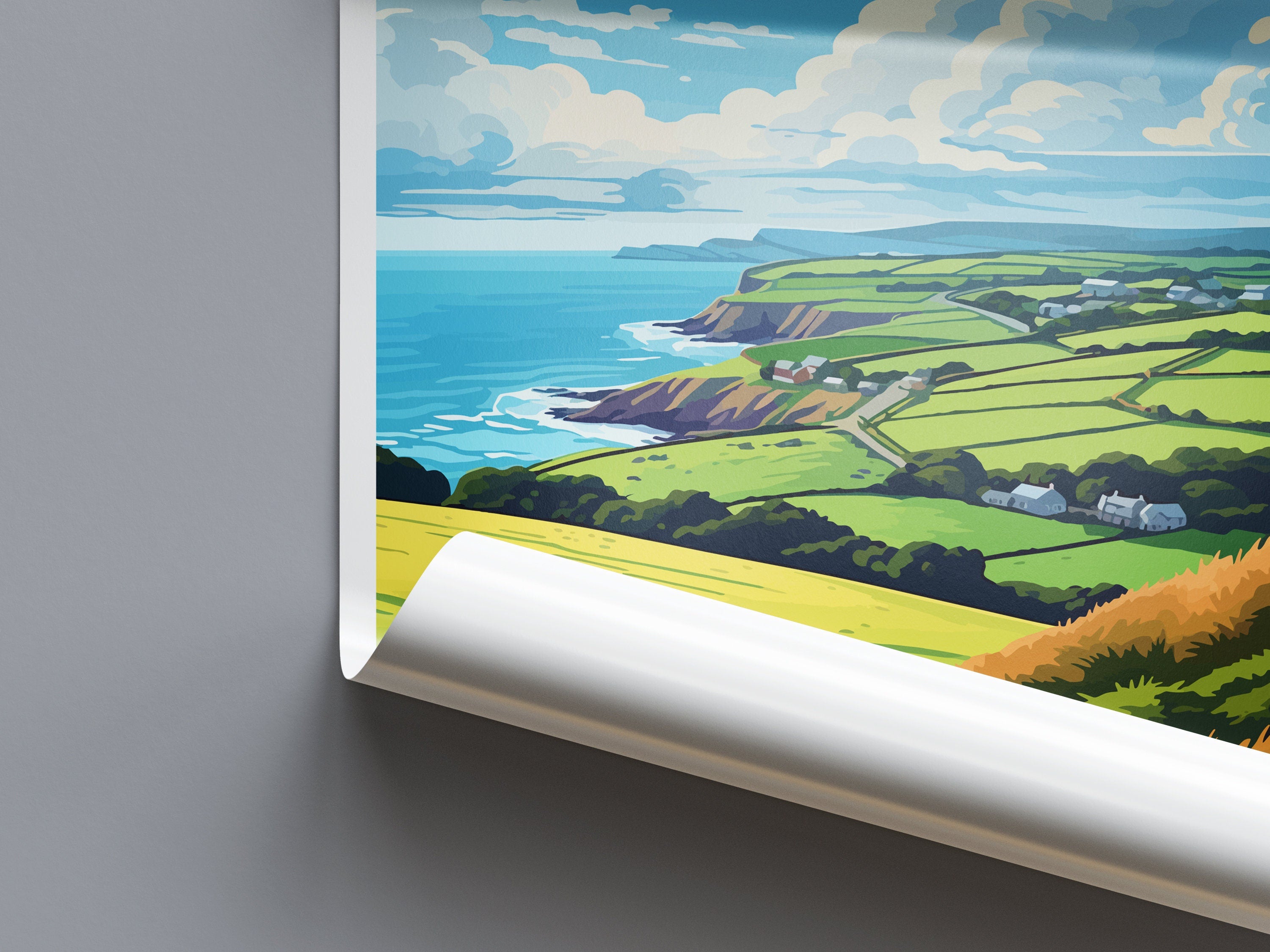 Cornwall Travel Print