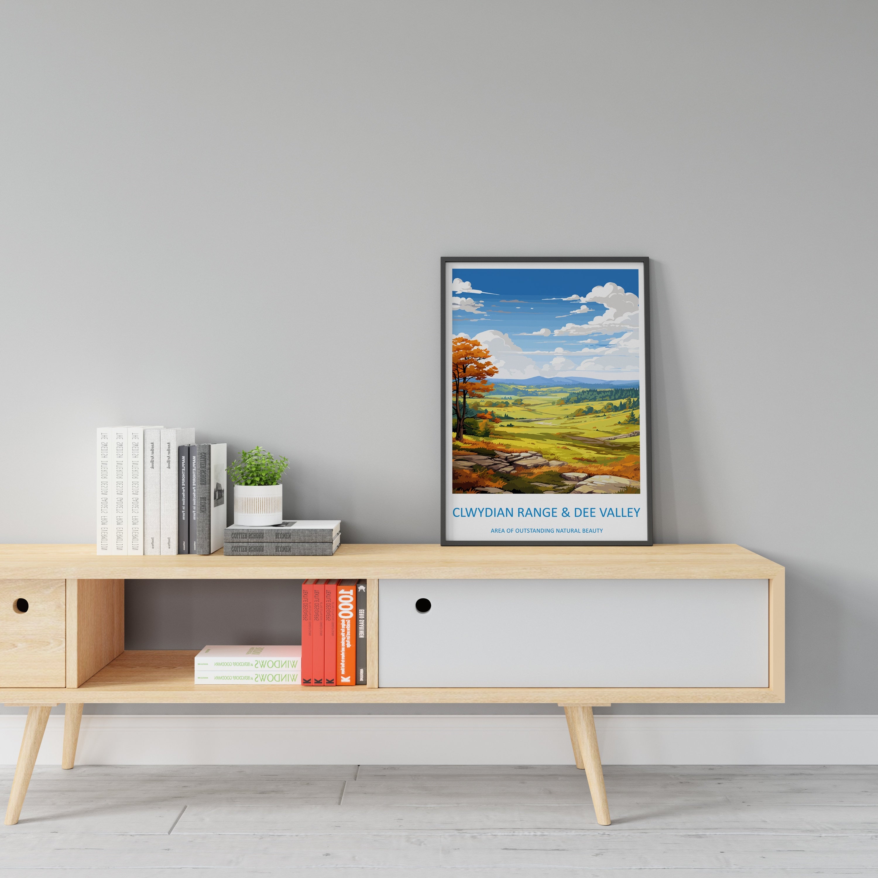 Clwydian Range and Dee Valley Travel Print