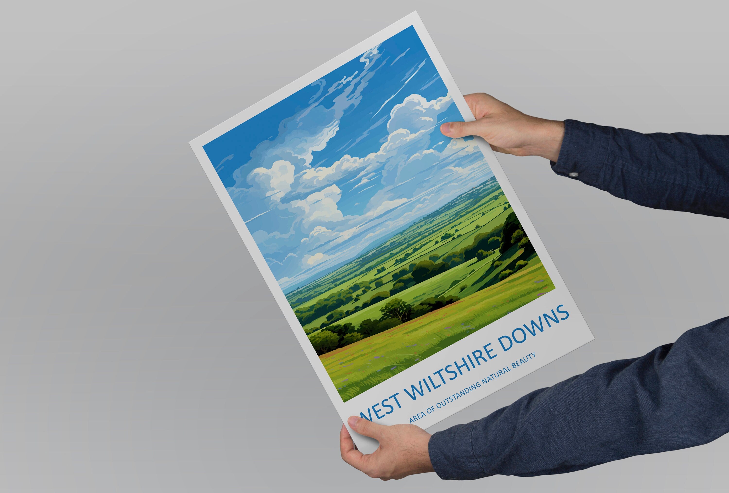 West Wiltshire Downs Travel Print