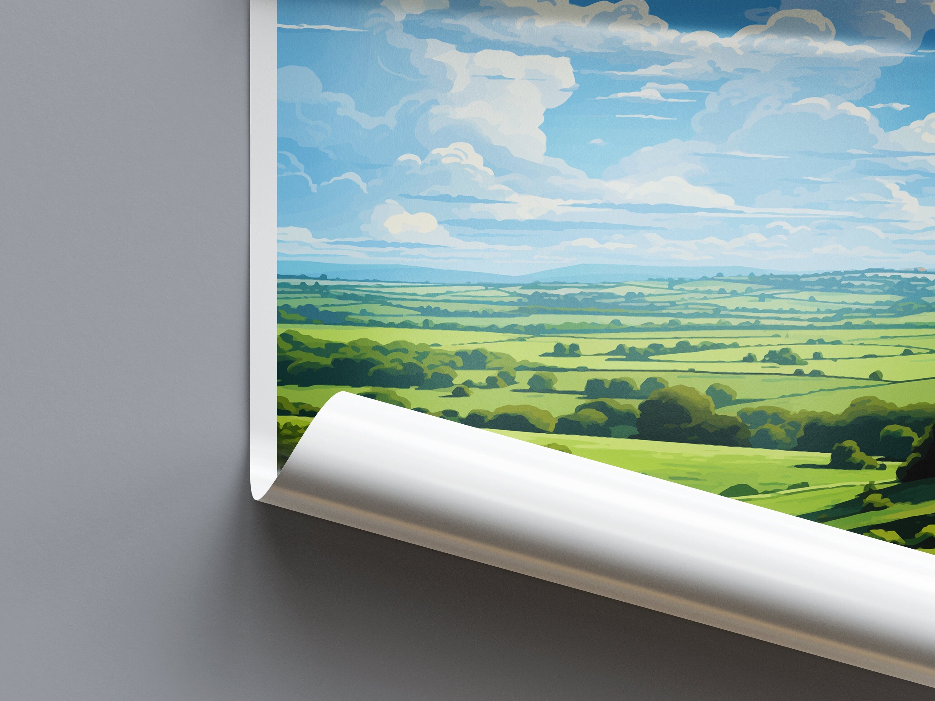 West Wiltshire Downs Travel Print