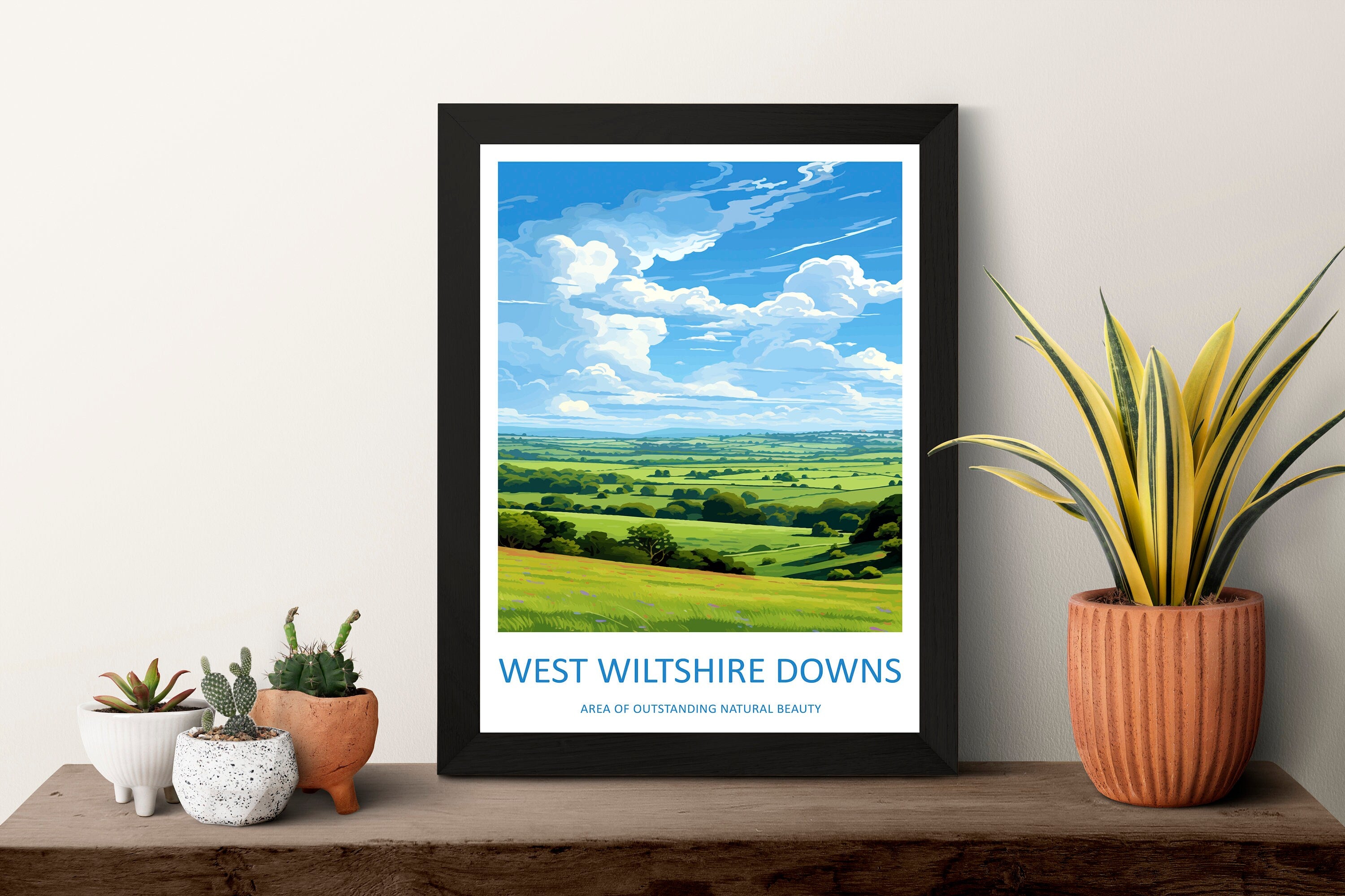 West Wiltshire Downs Travel Print