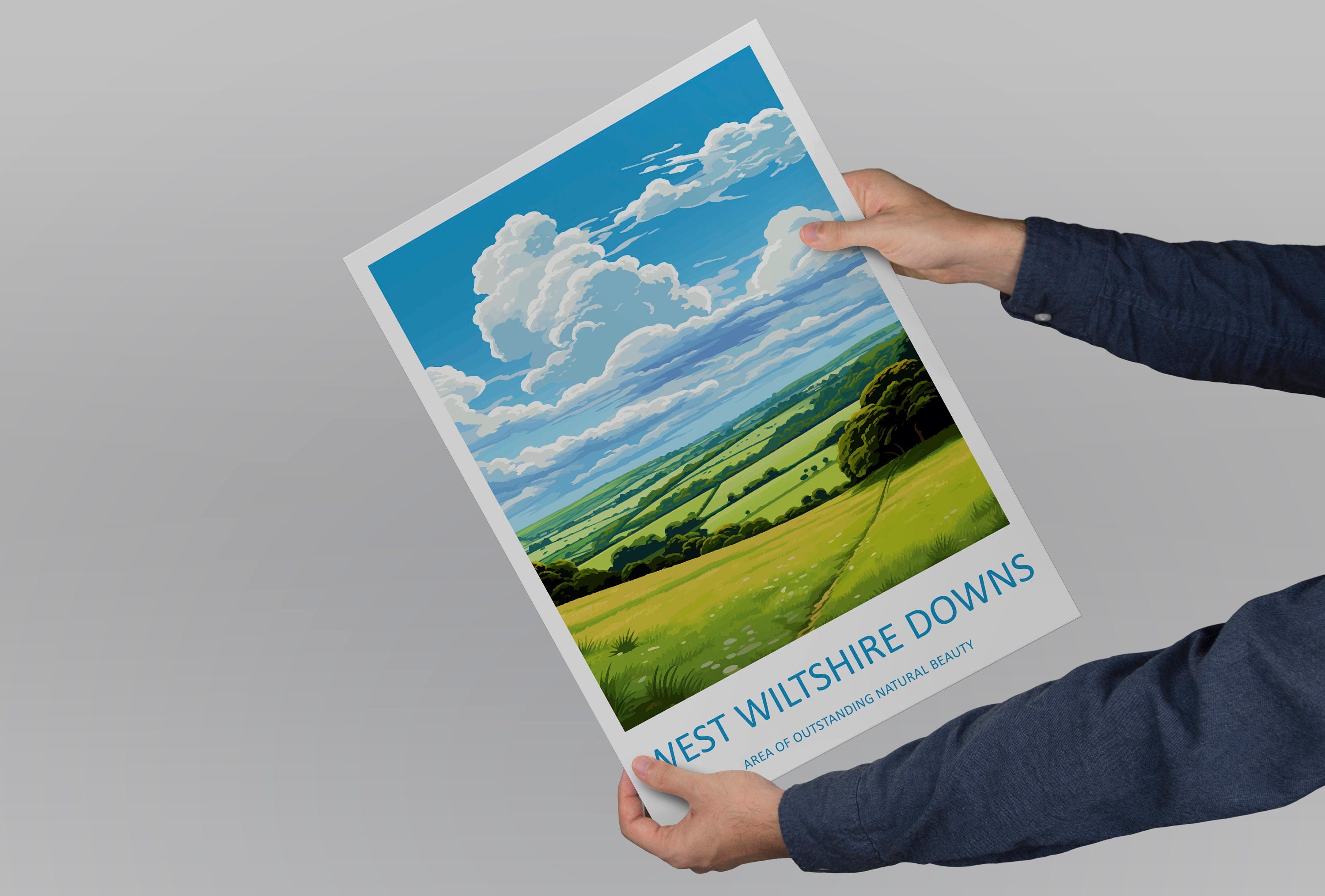 West Wiltshire Downs Travel Print