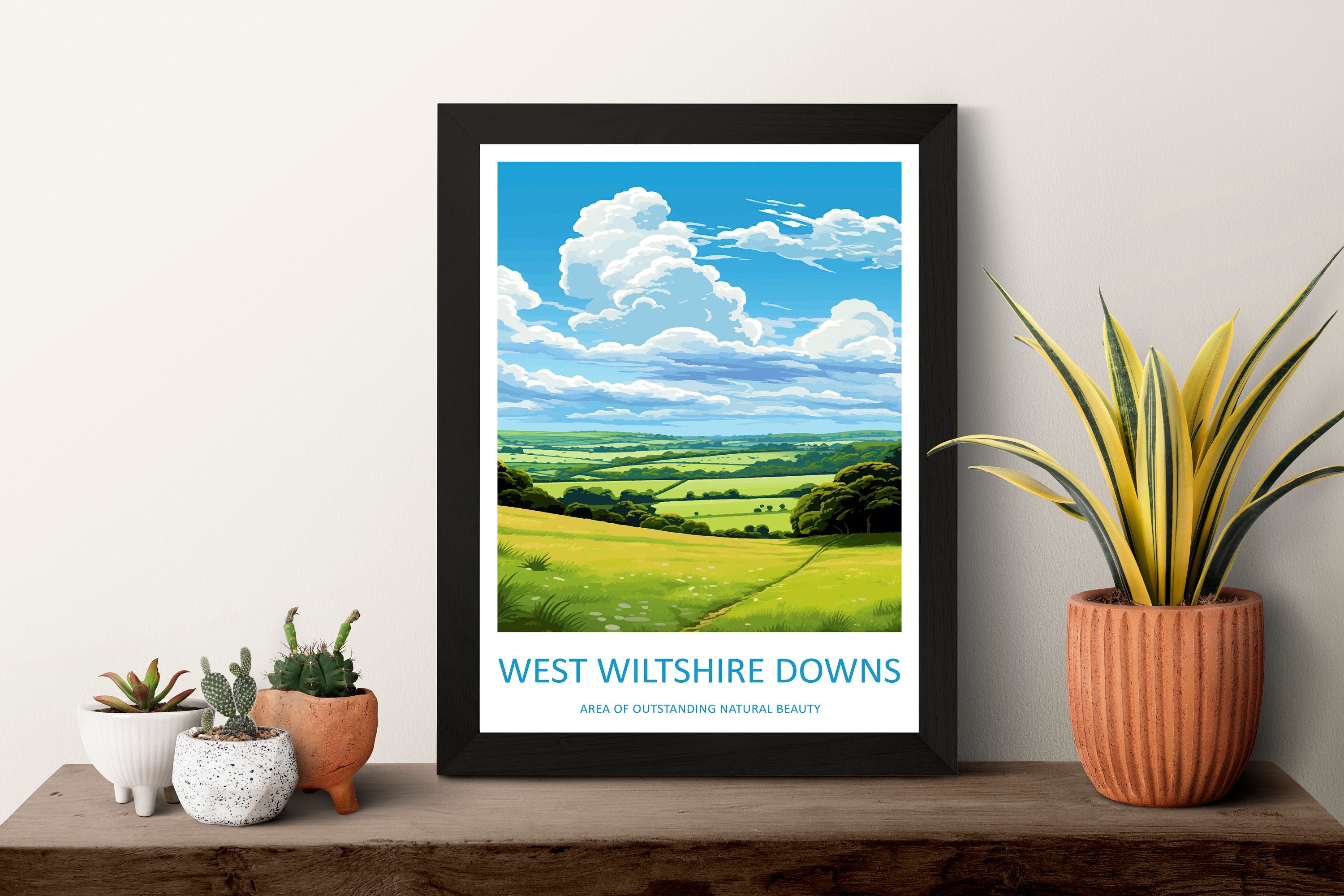 West Wiltshire Downs Travel Print