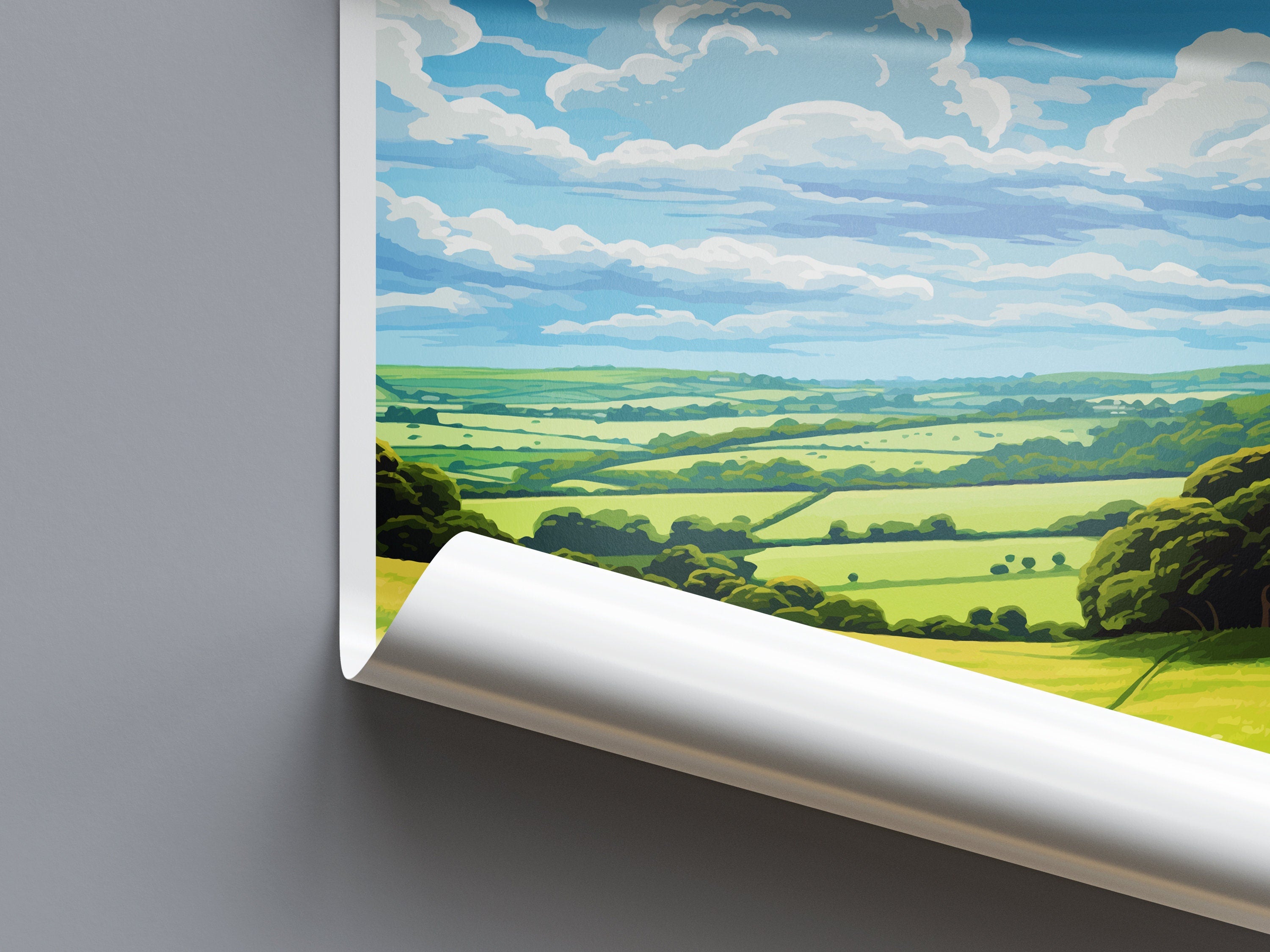 West Wiltshire Downs Travel Print