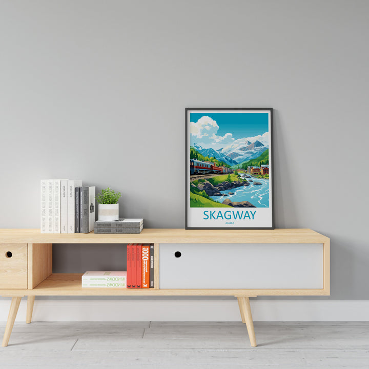 Skagway Travel Print Wall Art Skagway Wall Hanging Home Décor Skagway Gift Art Lovers Alaska Art Lover Gift Skagway Artwork