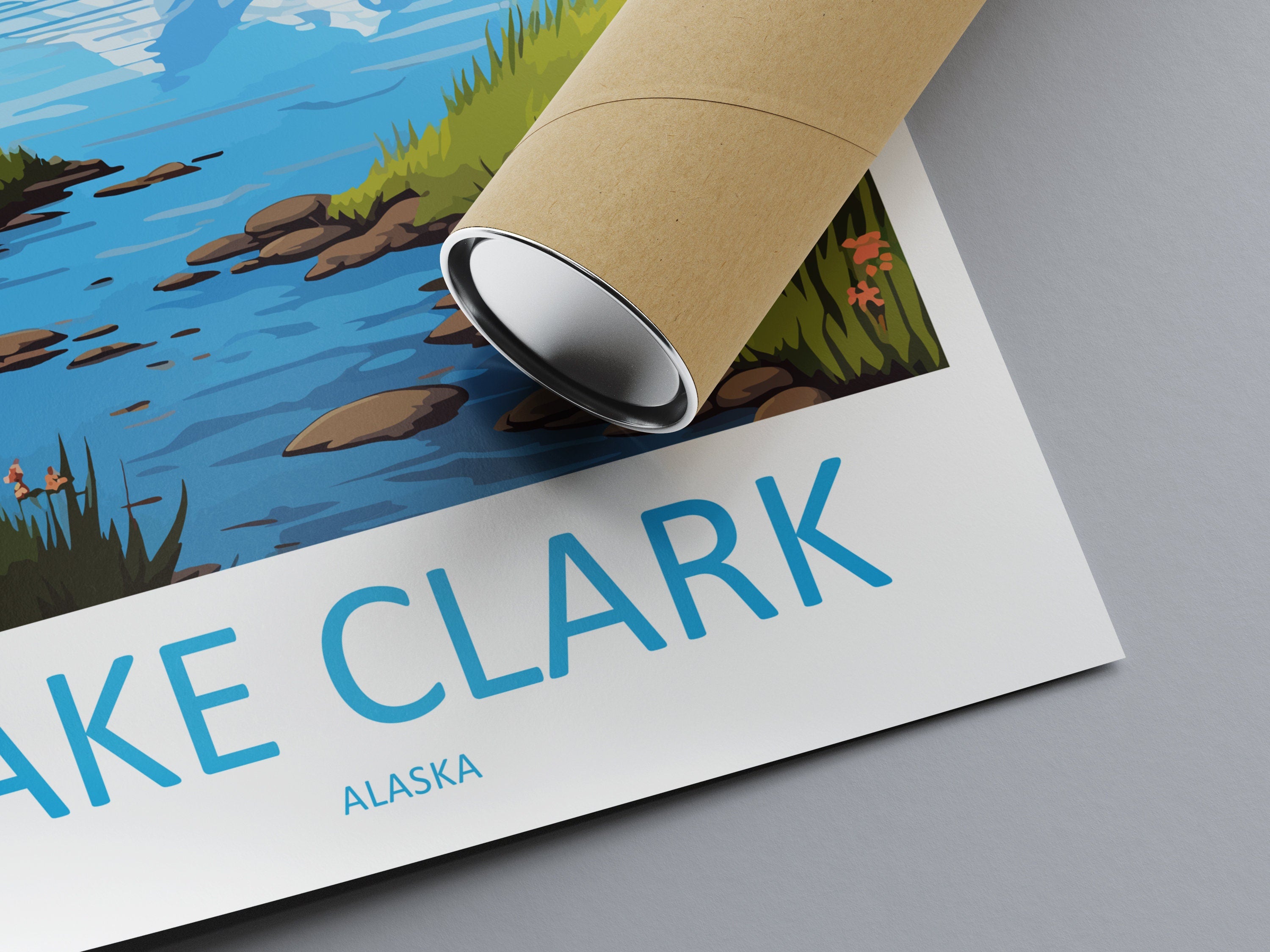 Lake Clark Travel Print