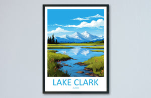 Lake Clark Travel Print