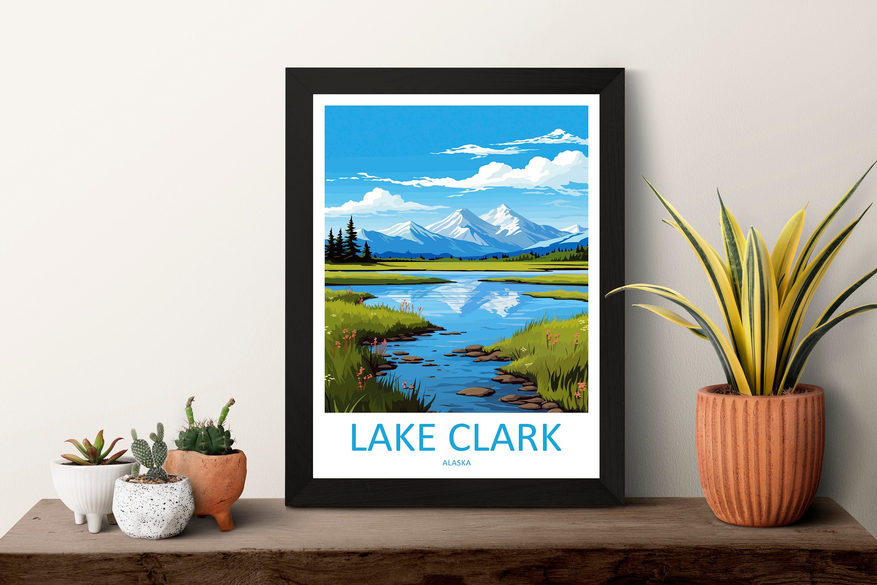 Lake Clark Travel Print