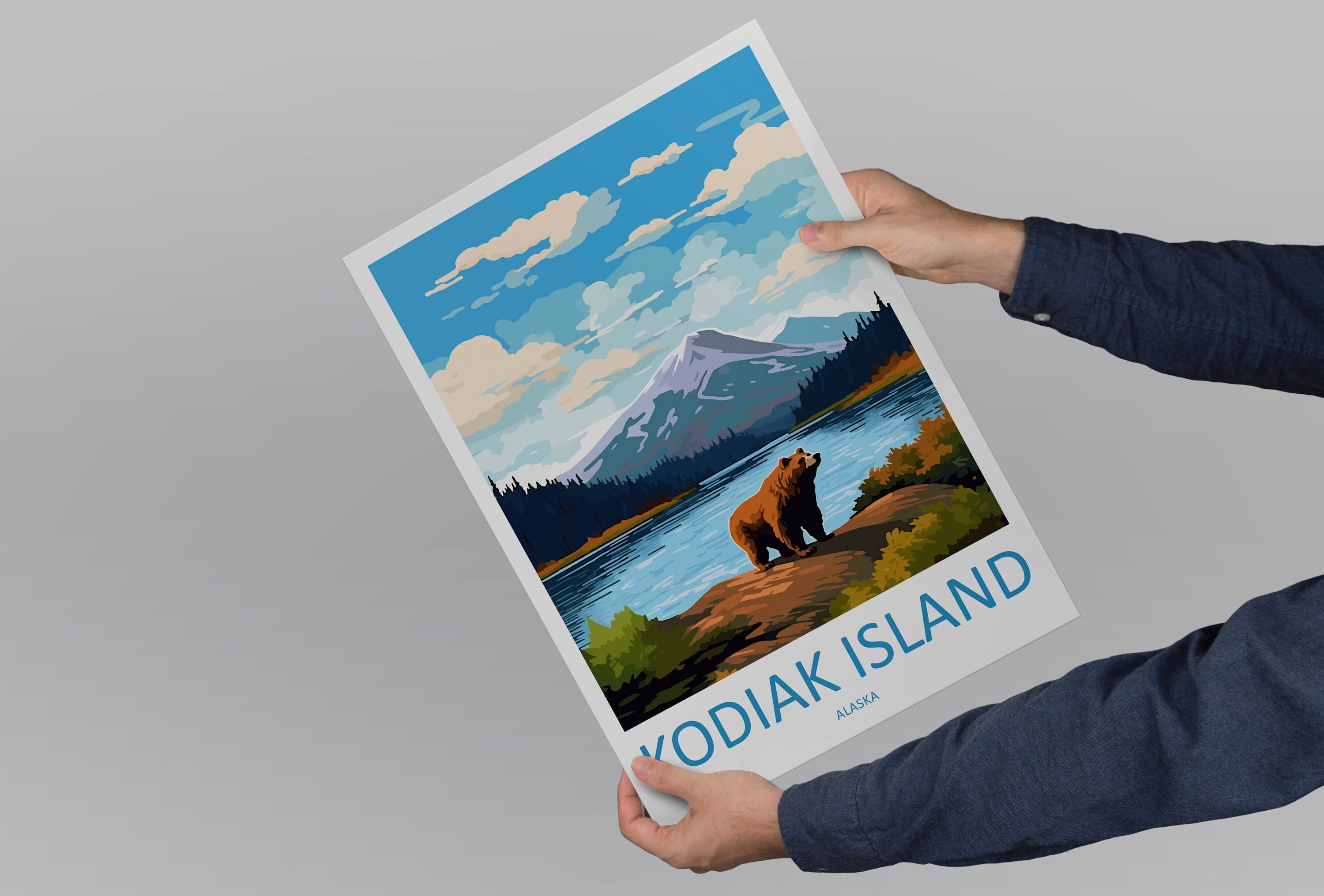 Kodiak Island Travel Print