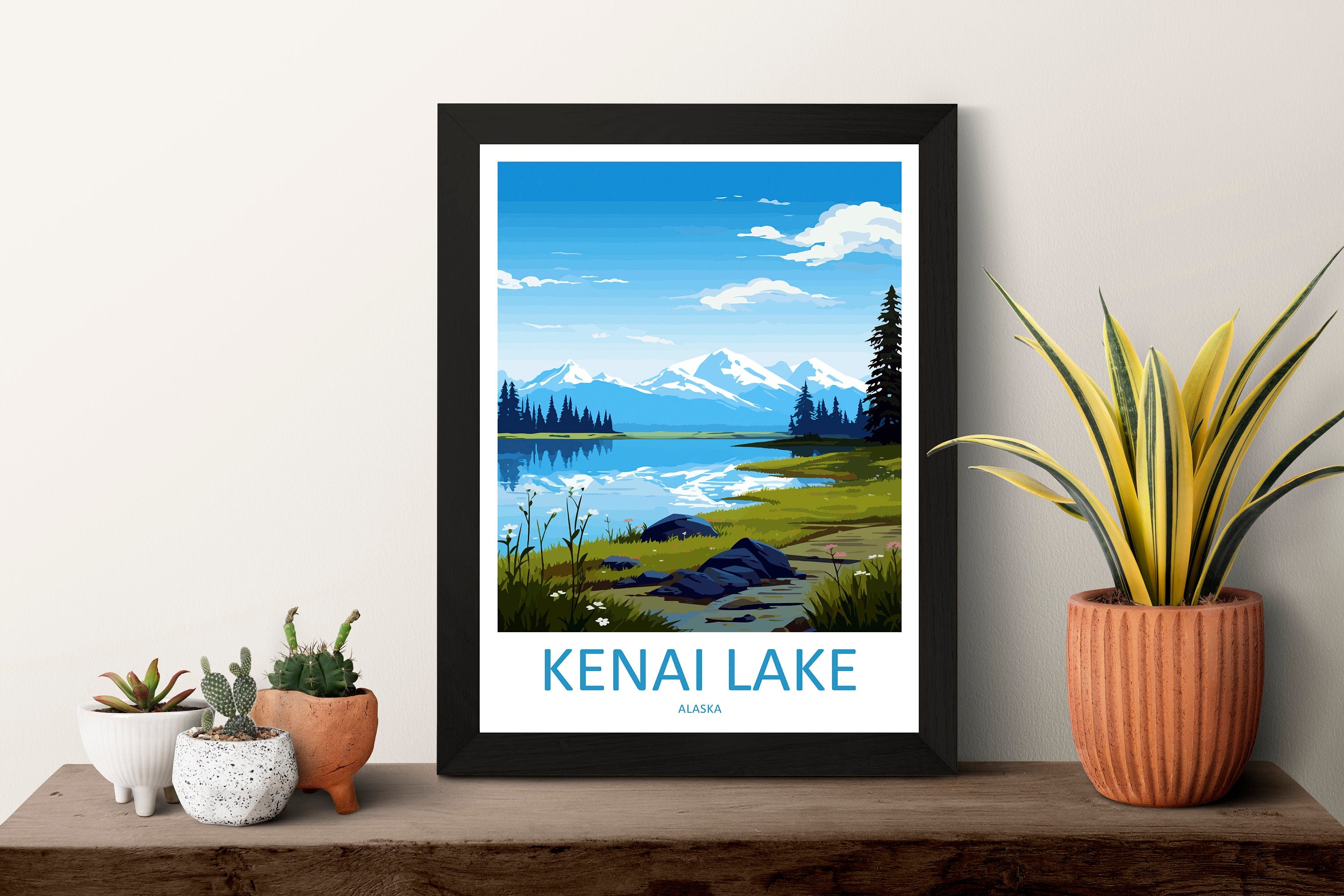 Kenai Lake Travel Print