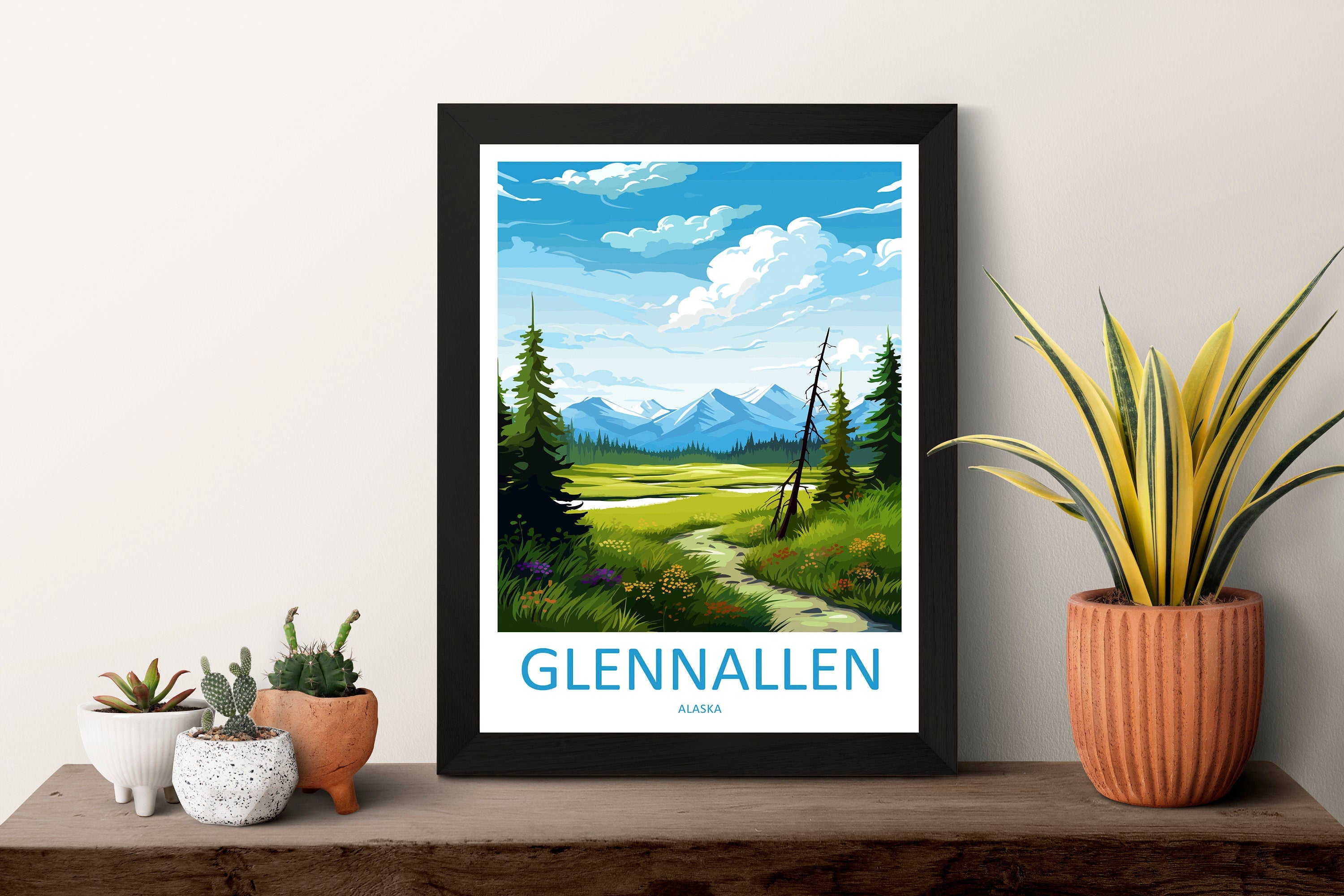 Glennallen Travel Print