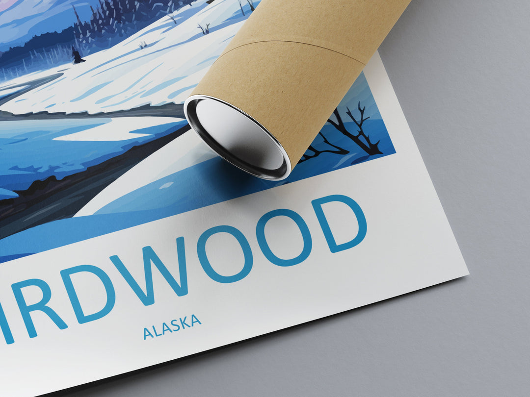 Girdwood Travel Print Wall Art Girdwood Wall Hanging Home Décor Girdwood Gift Art Lovers Alaska Art Lover Gift Girdwood Gift