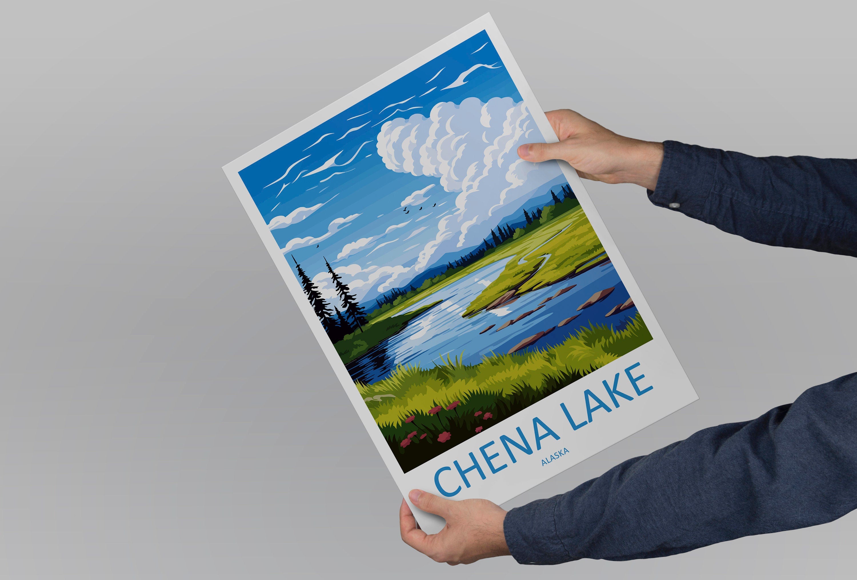 Chena Lake Travel Print