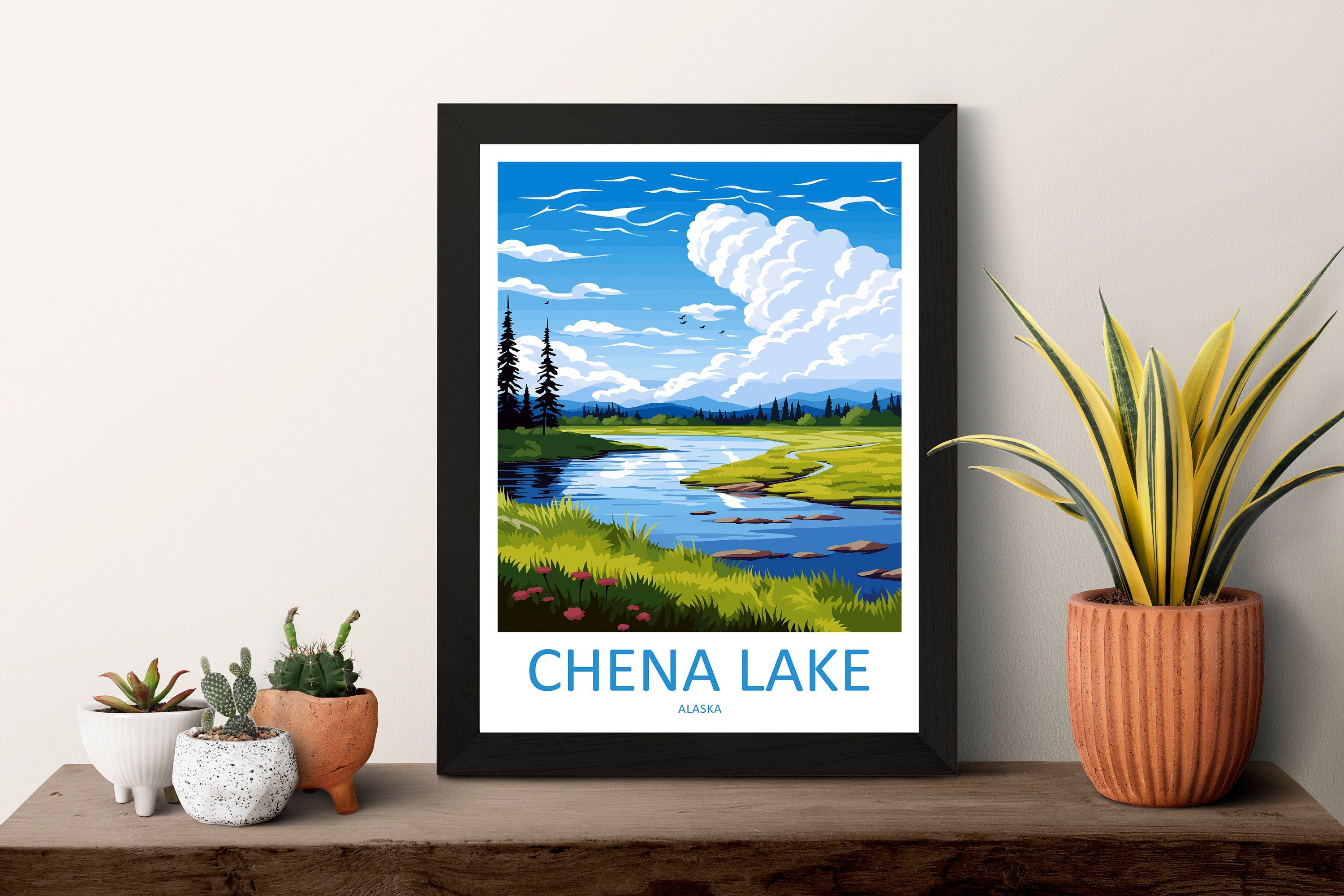 Chena Lake Travel Print