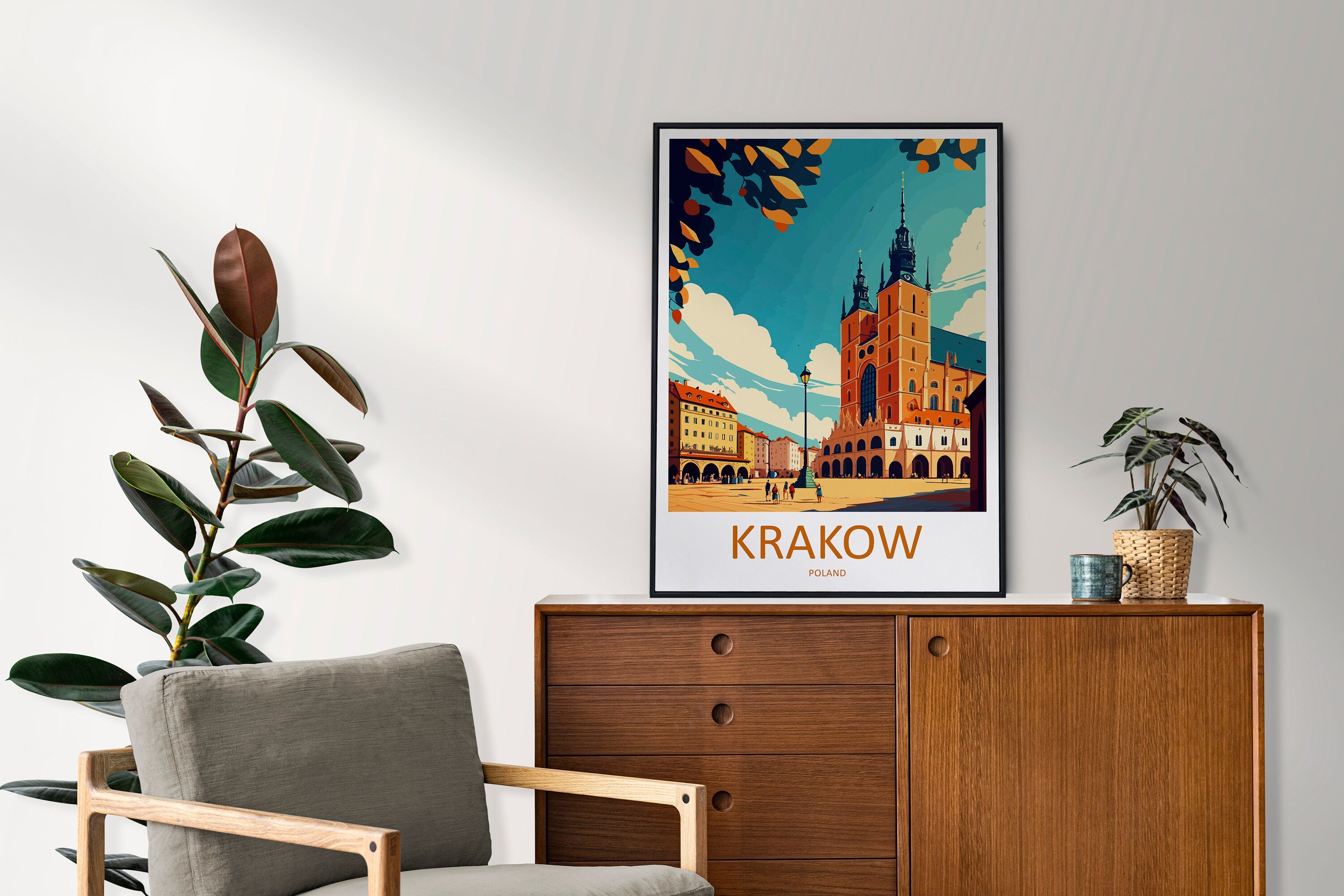 Krakow Travel Print