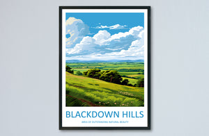 Blackdown Hills Travel Print