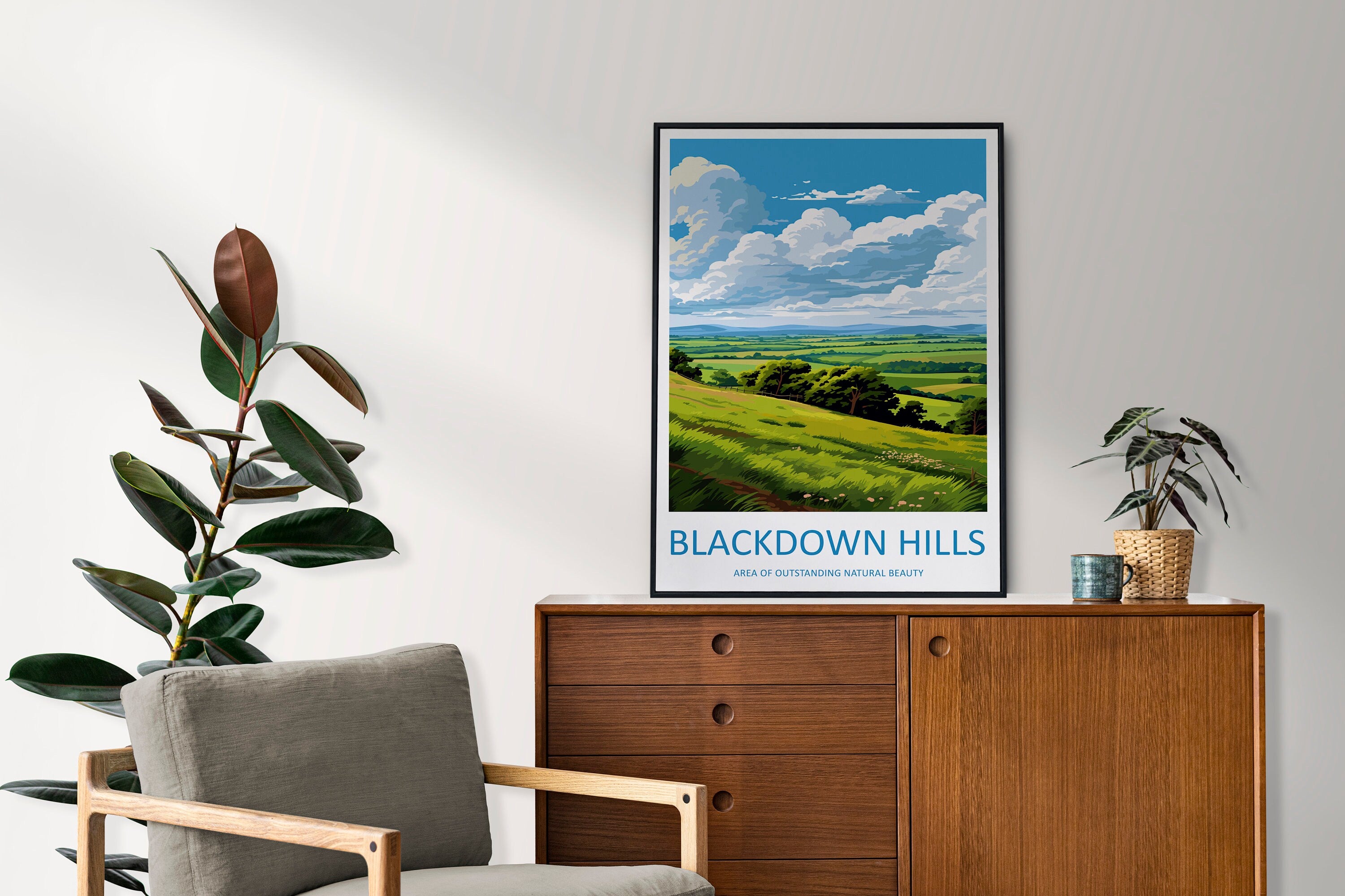 Blackdown Hills Travel Print