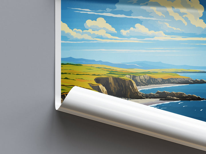 Antrim Coast and Glens Travel Print Wall Art Antrim Coast and Glens Wall Hanging Home Decor Antrim Coast and Glens Gift Art Lovers AONB