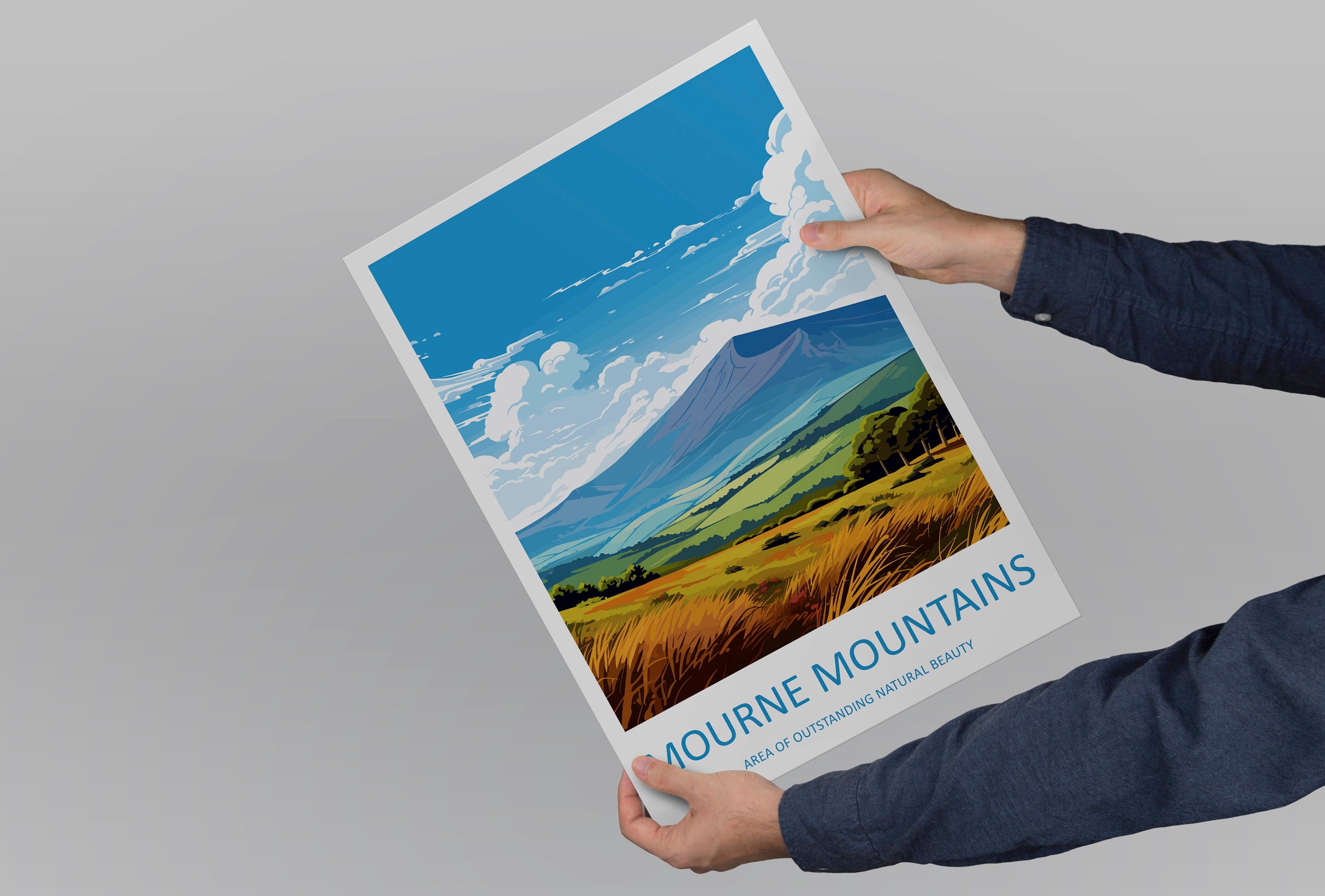 Mourne Mountains Travel Print