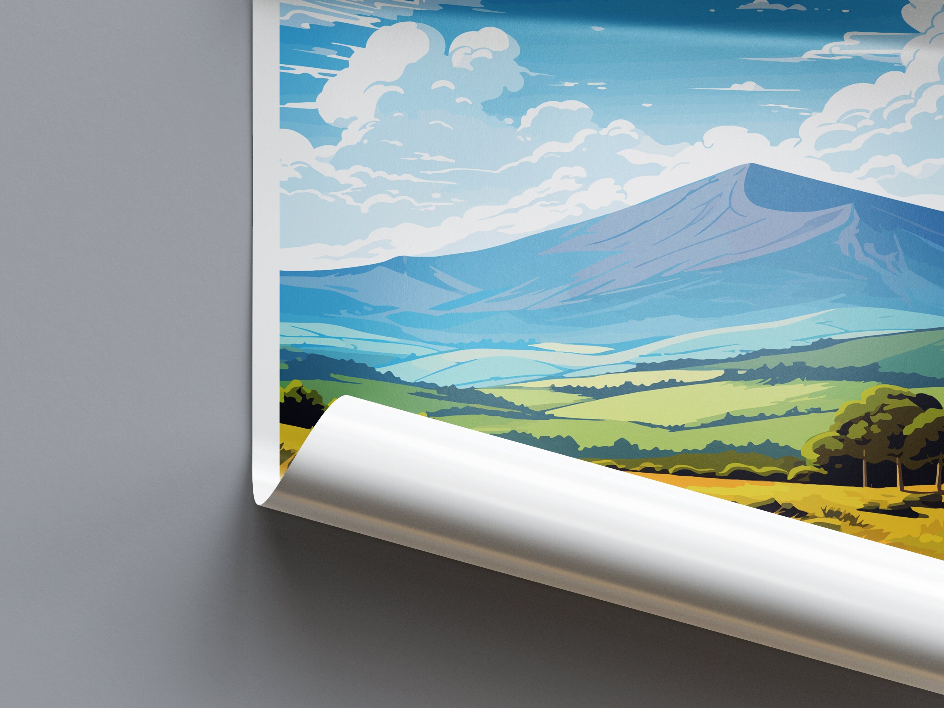 Mourne Mountains Travel Print