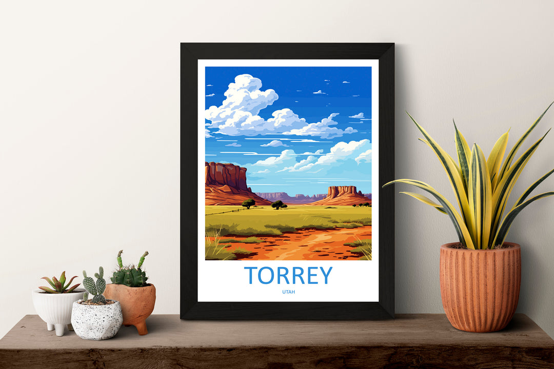 Torrey Travel Print Wall Art Torrey Wall Hanging Home Décor Torrey Gift Art Lovers Utah Art Lover Gift Travel Posters Wall Art