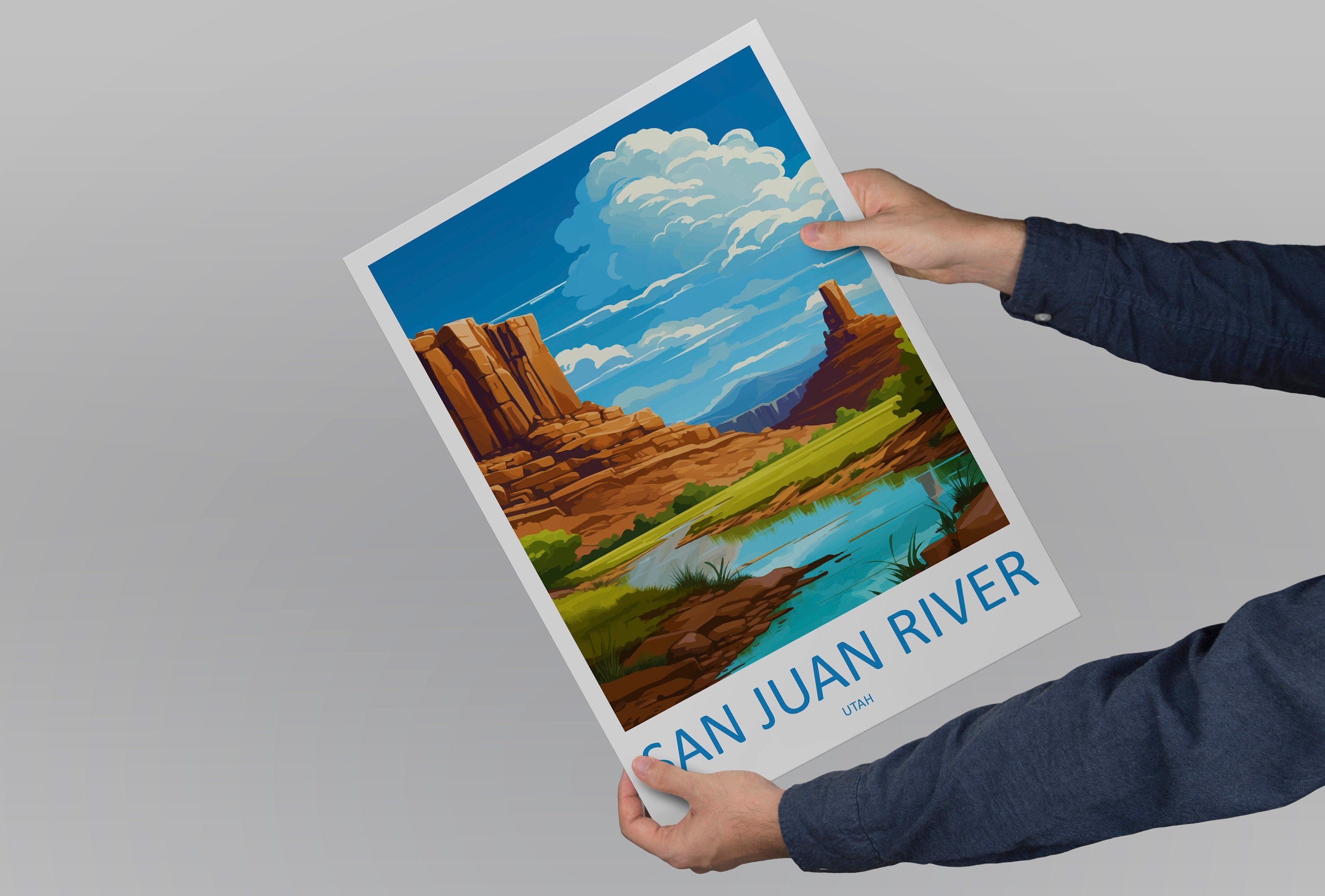 San Juan River Travel Print