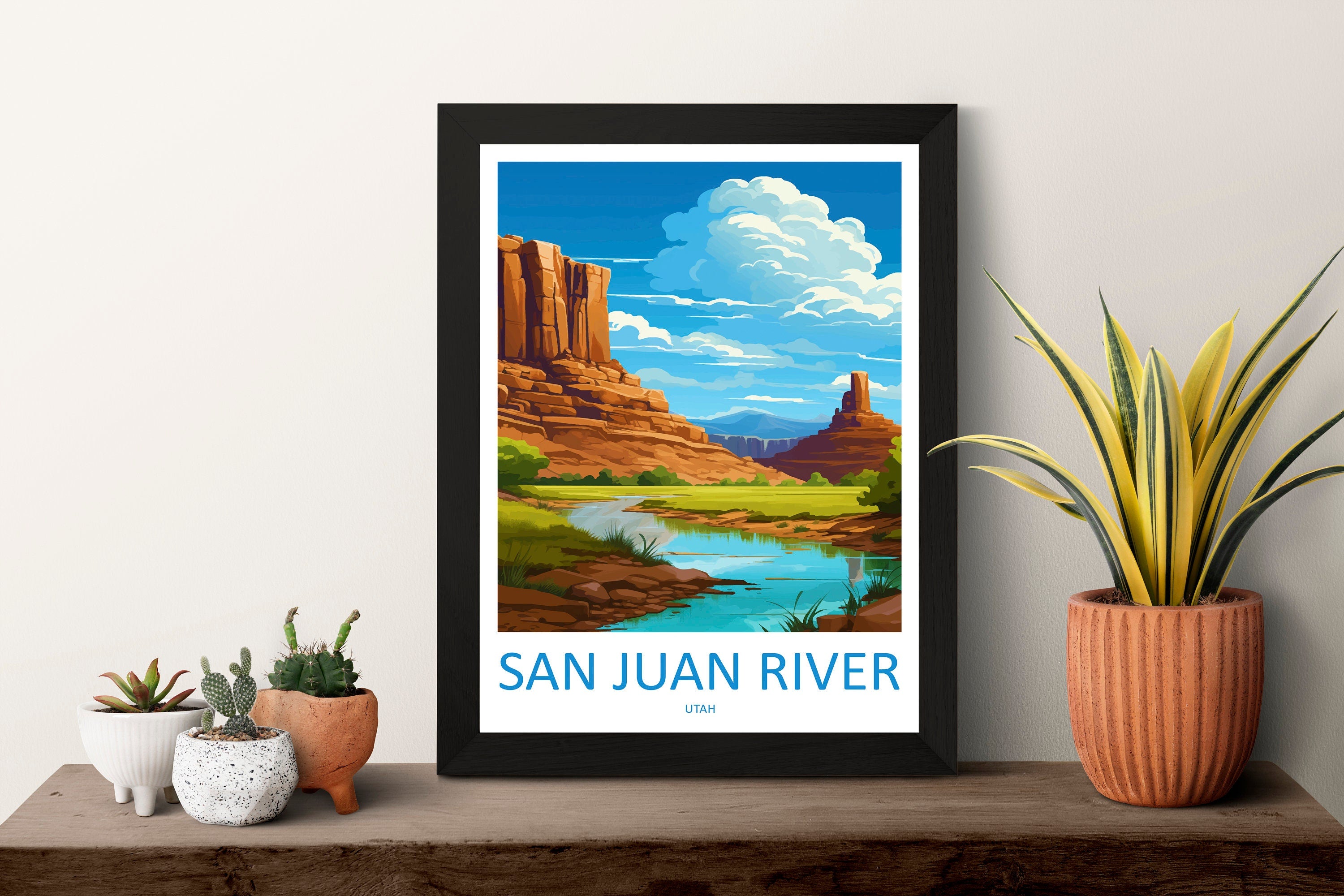 San Juan River Travel Print