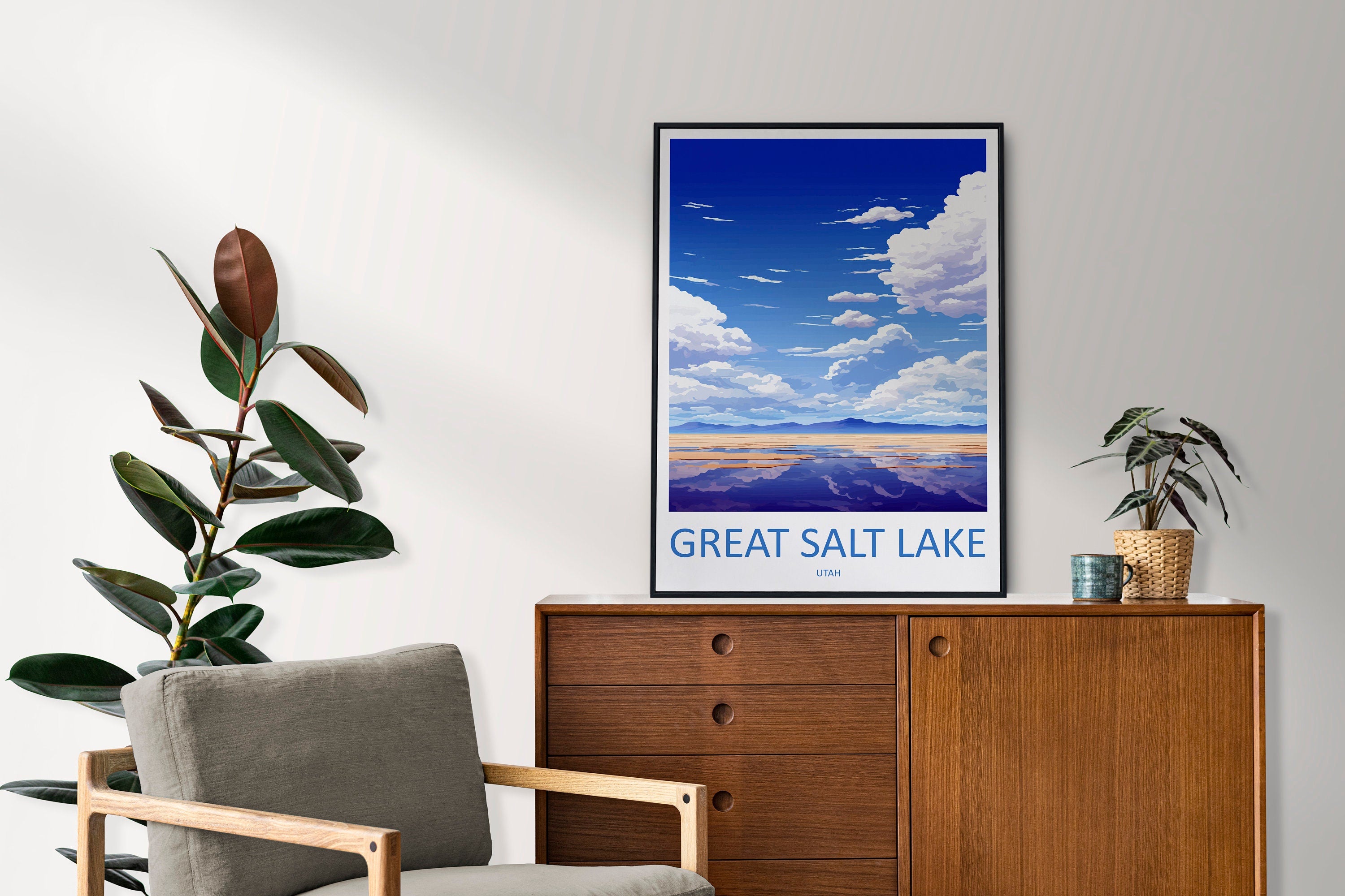 Great Salt Lake Travel Print